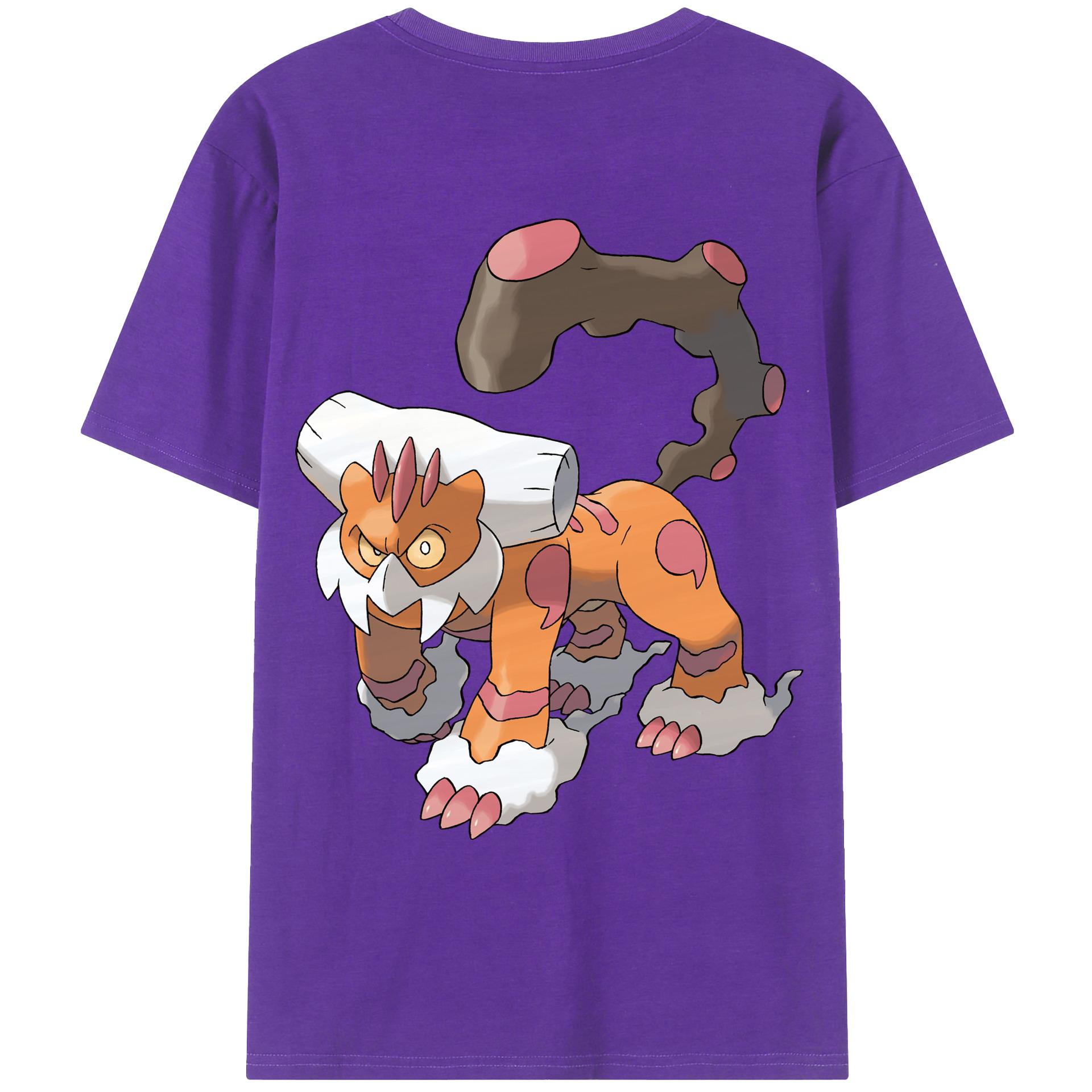 （画像用） ポケットモンスター Pokémon 綿100％ メンズ半袖Tシャツ（バックプリント） 通気性