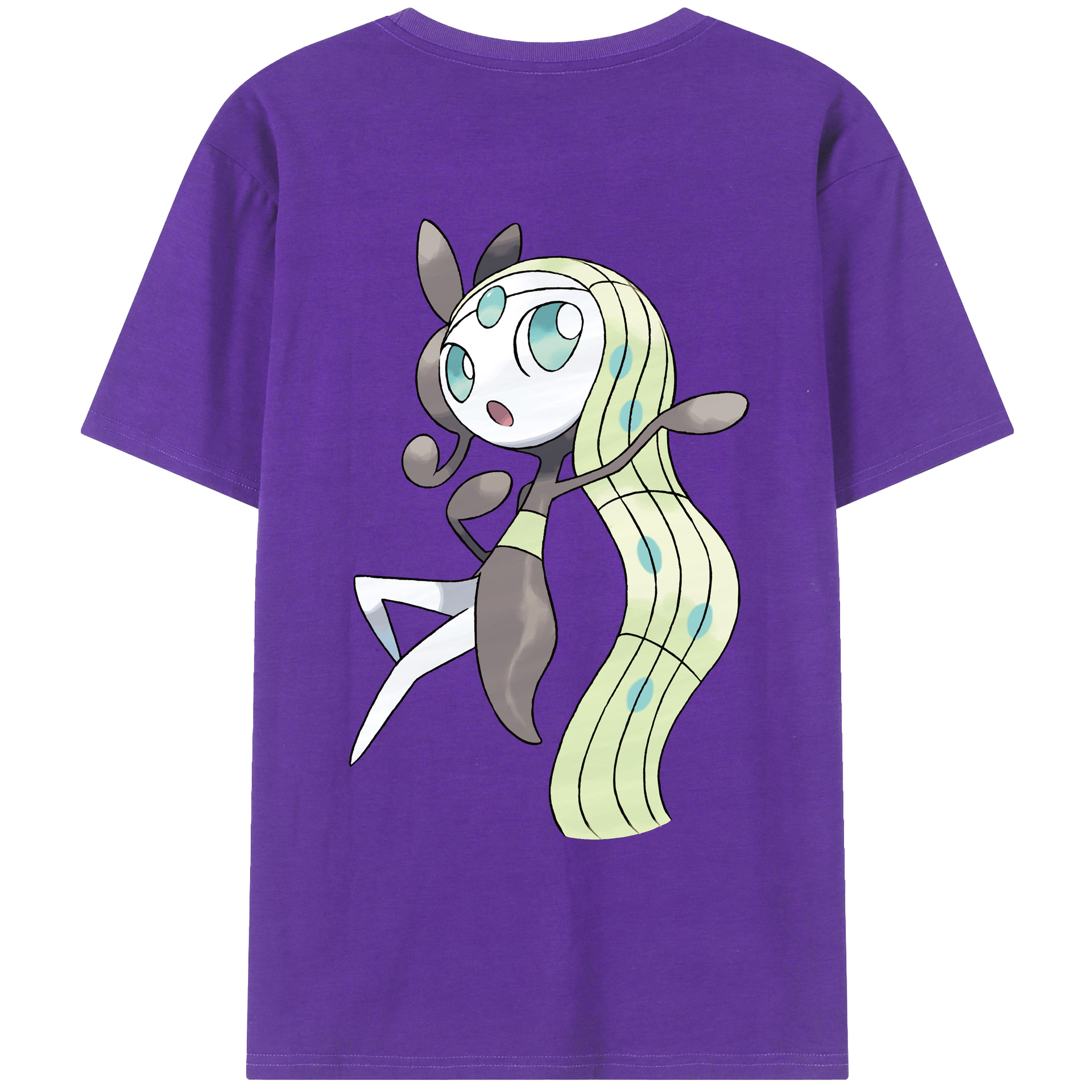 （画像用） ポケットモンスター Pokémon 綿100％ メンズ半袖Tシャツ（バックプリント） 通気性