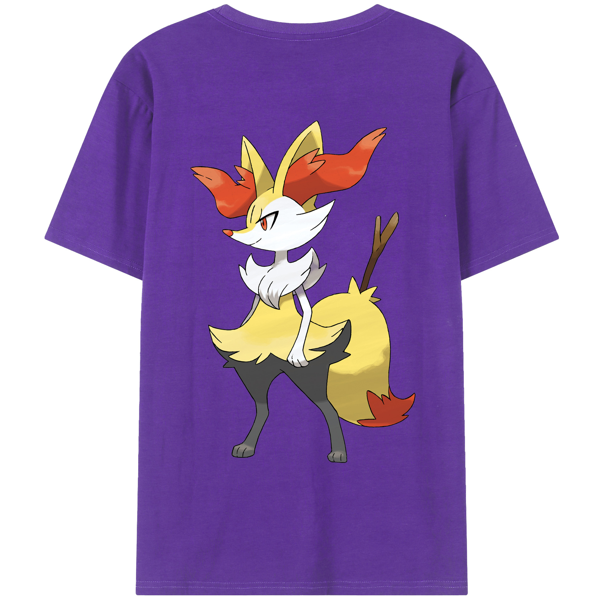 （画像用） ポケットモンスター Pokémon 綿100％ メンズ半袖Tシャツ（バックプリント） 通気性