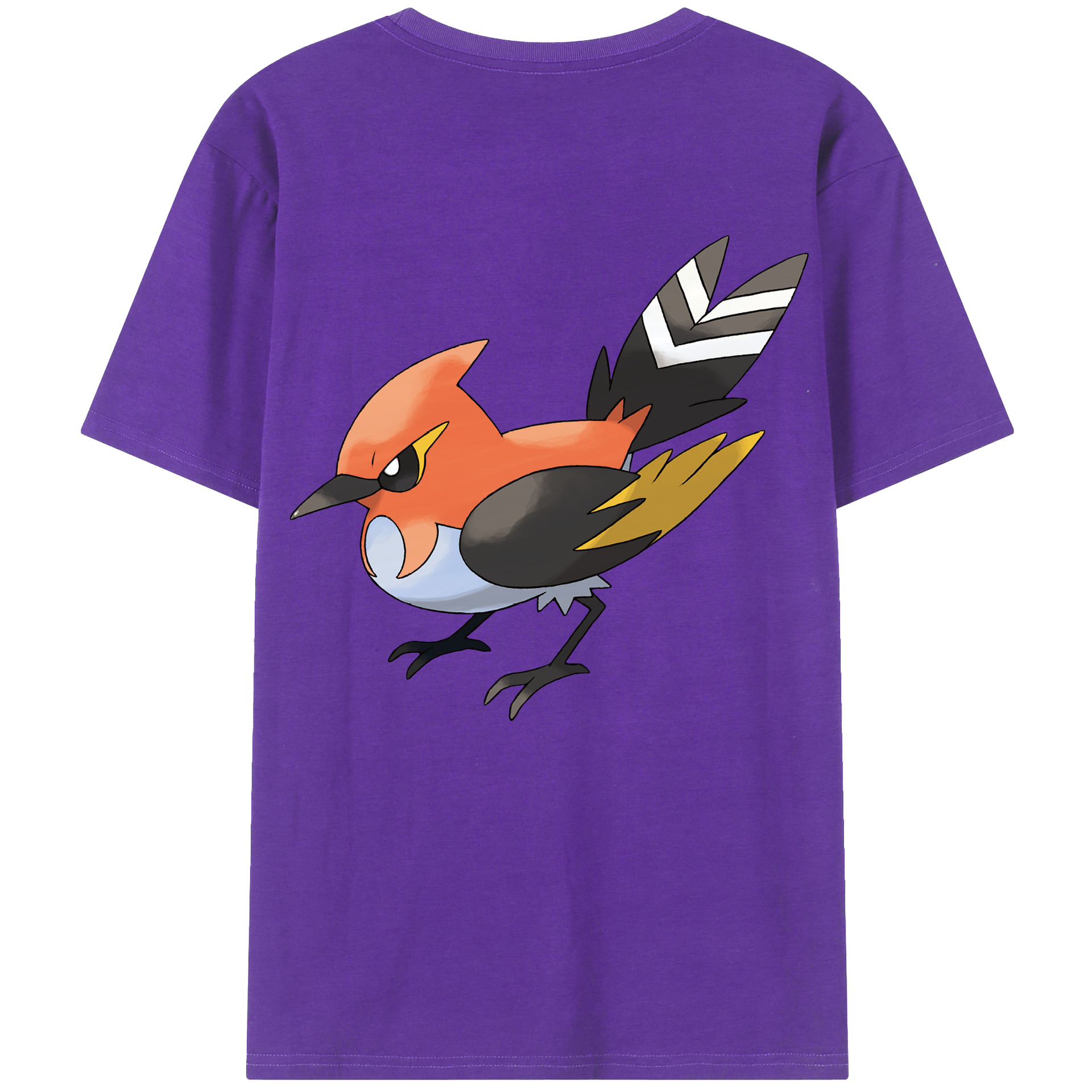 （画像用） ポケットモンスター Pokémon 綿100％ メンズ半袖Tシャツ（バックプリント） 通気性