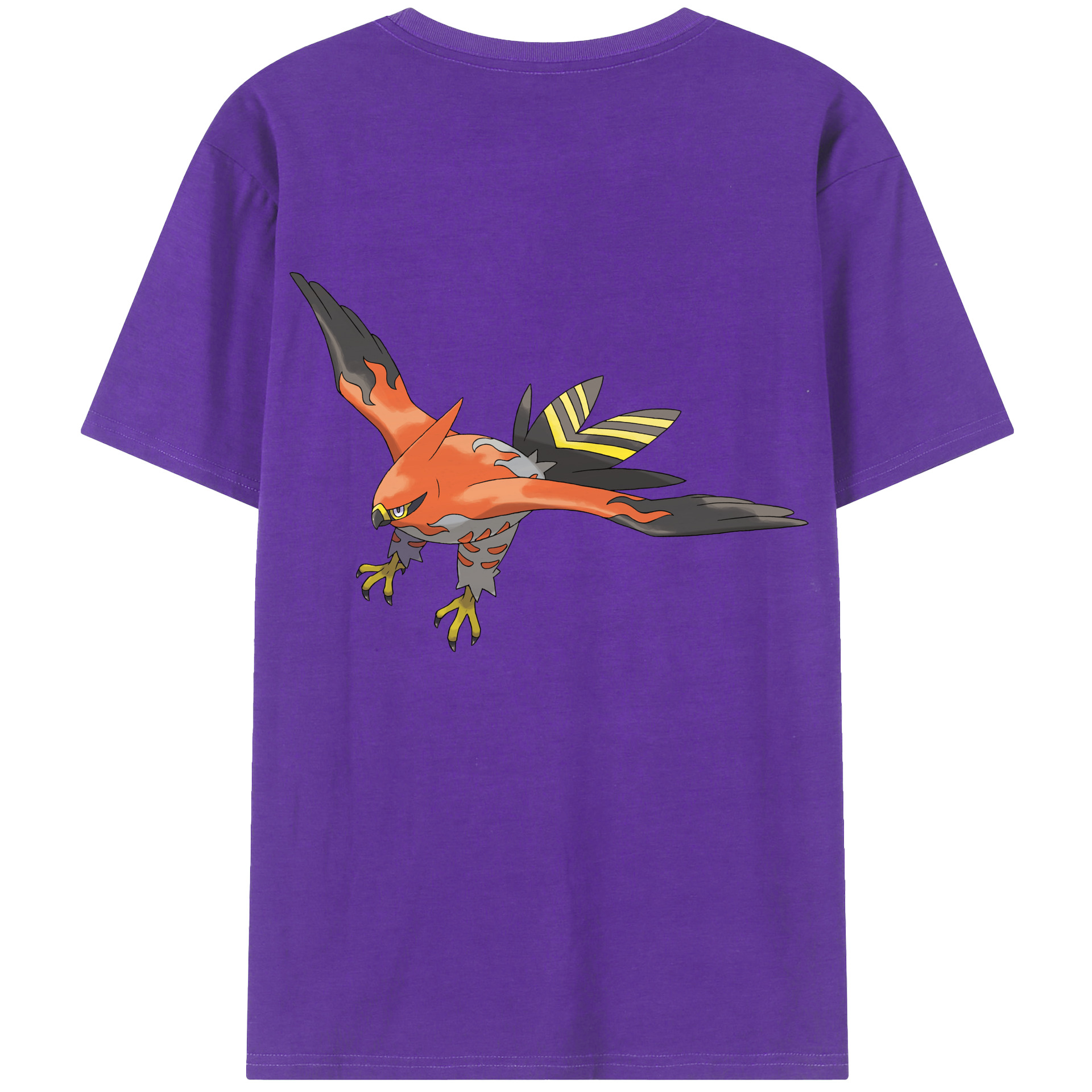 （画像用） ポケットモンスター Pokémon 綿100％ メンズ半袖Tシャツ（バックプリント） 通気性