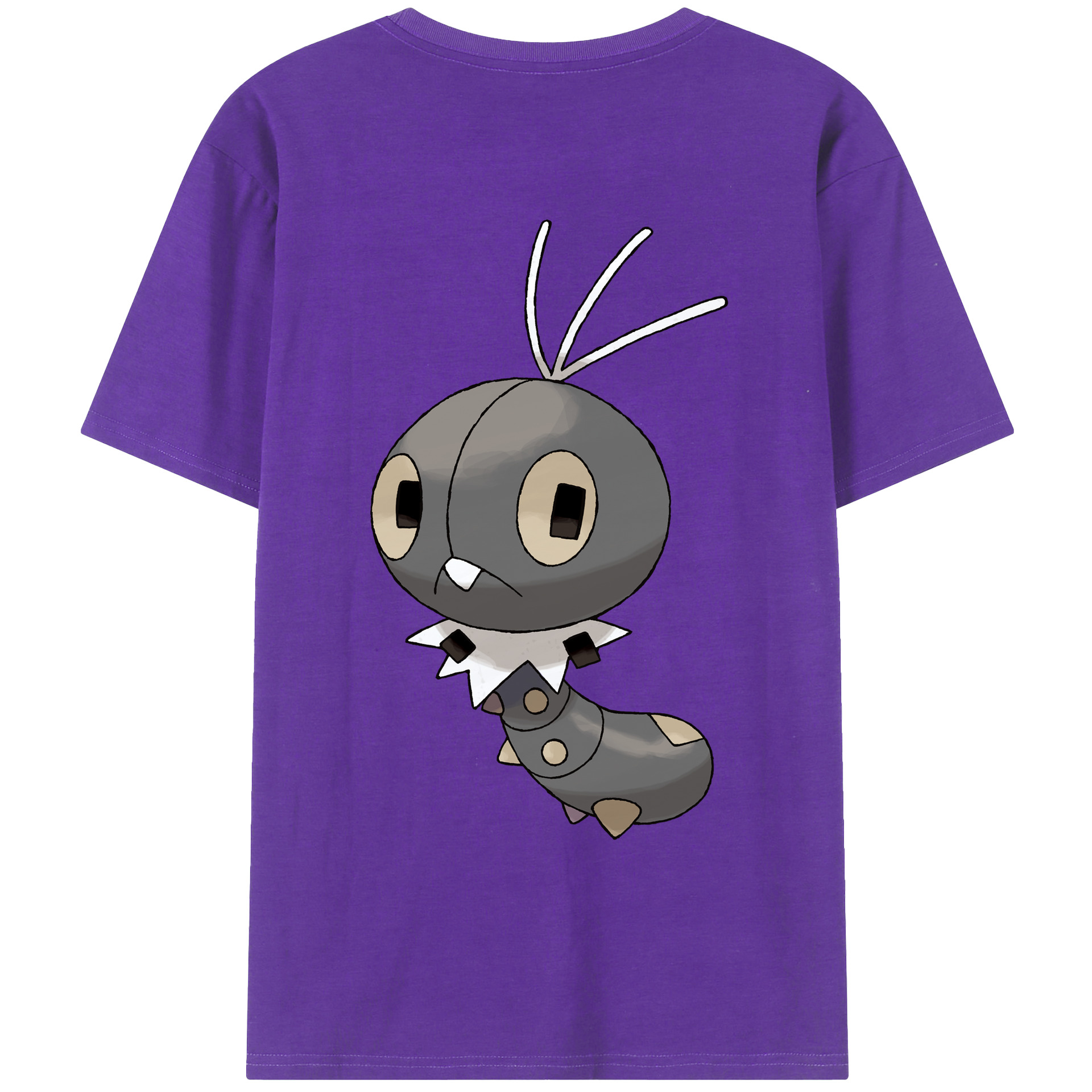 （画像用） ポケットモンスター Pokémon 綿100％ メンズ半袖Tシャツ（バックプリント） 通気性