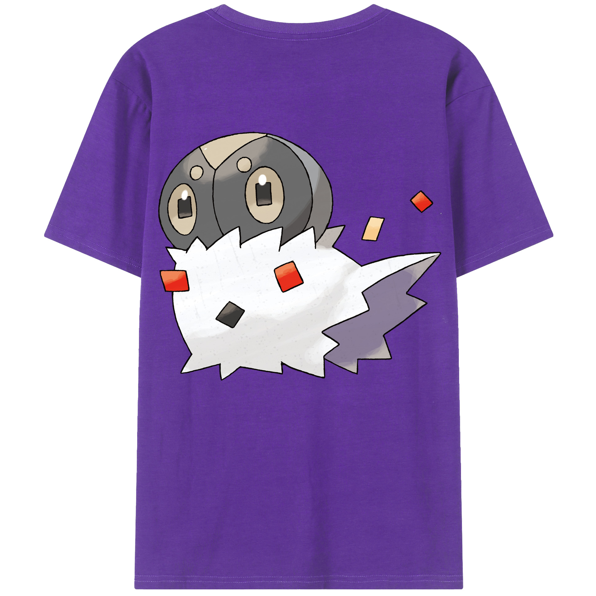 （画像用） ポケットモンスター Pokémon 綿100％ メンズ半袖Tシャツ（バックプリント） 通気性