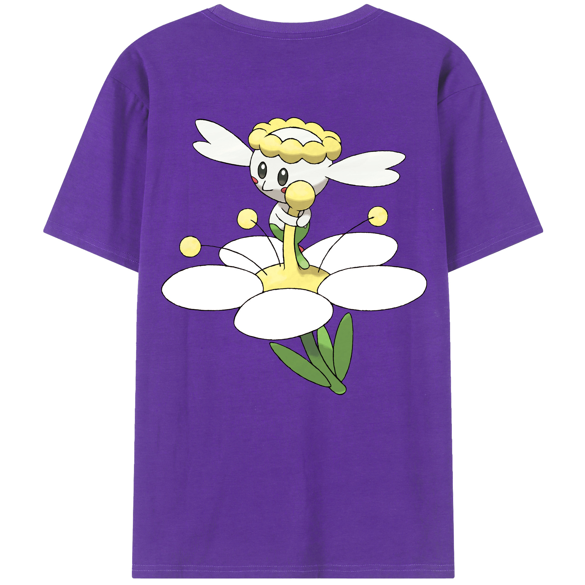 （画像用） ポケットモンスター Pokémon 綿100％ メンズ半袖Tシャツ（バックプリント） 通気性