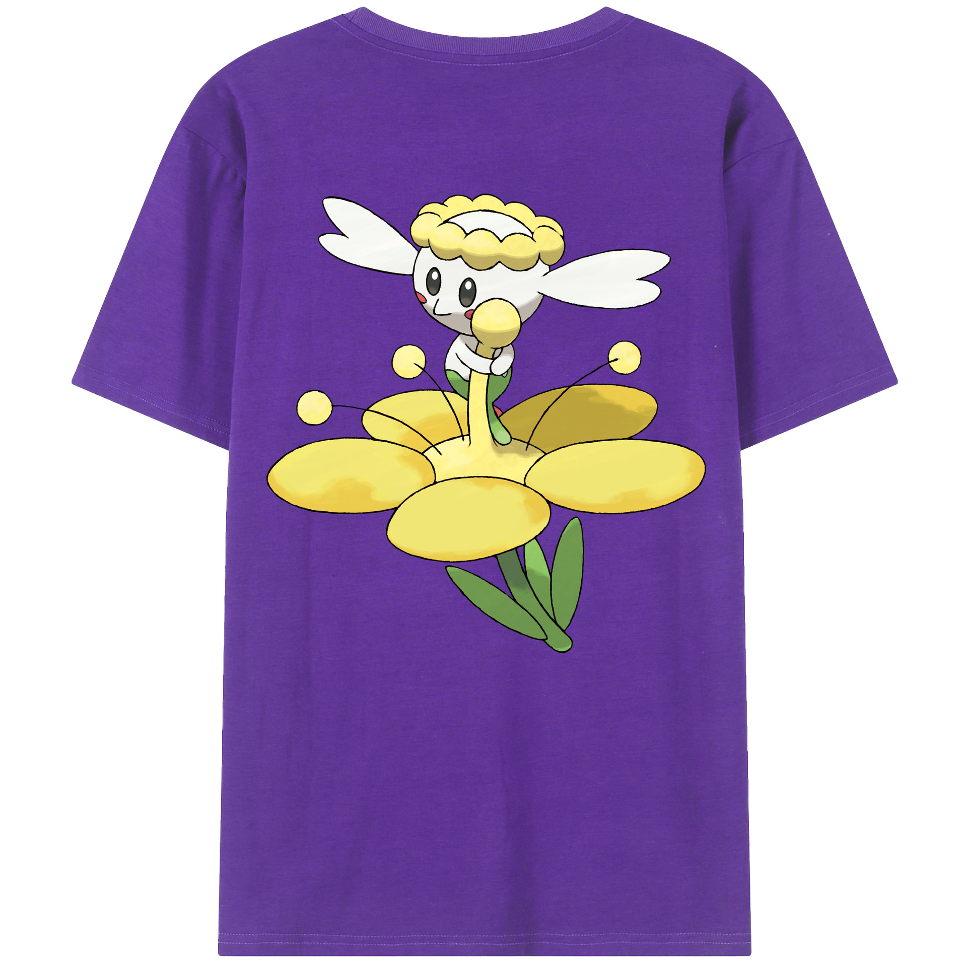 （画像用） ポケットモンスター Pokémon 綿100％ メンズ半袖Tシャツ（バックプリント） 通気性