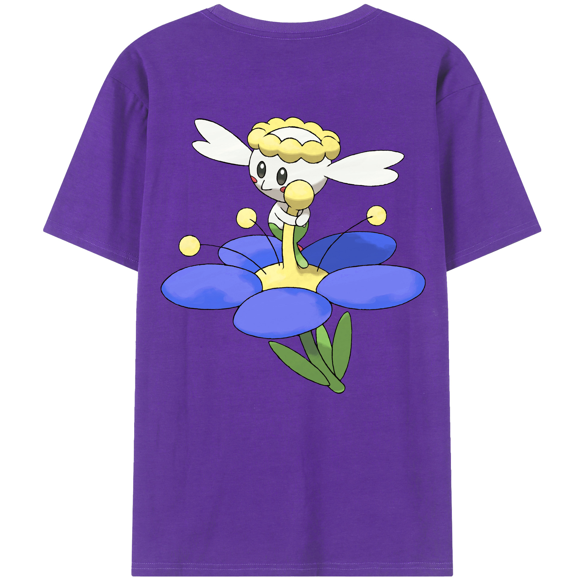 （画像用） ポケットモンスター Pokémon 綿100％ メンズ半袖Tシャツ（バックプリント） 通気性