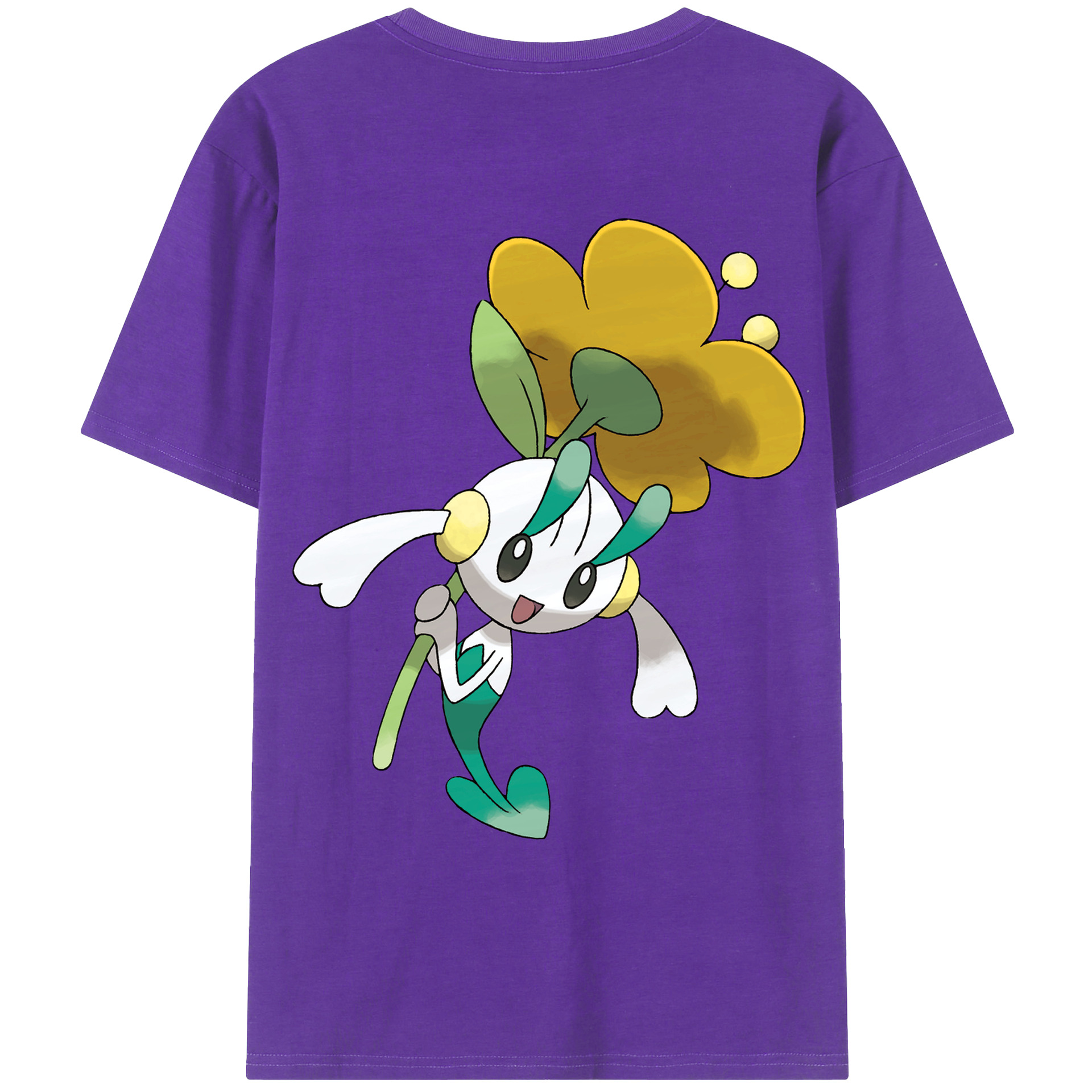 （画像用） ポケットモンスター Pokémon 綿100％ メンズ半袖Tシャツ（バックプリント） 通気性