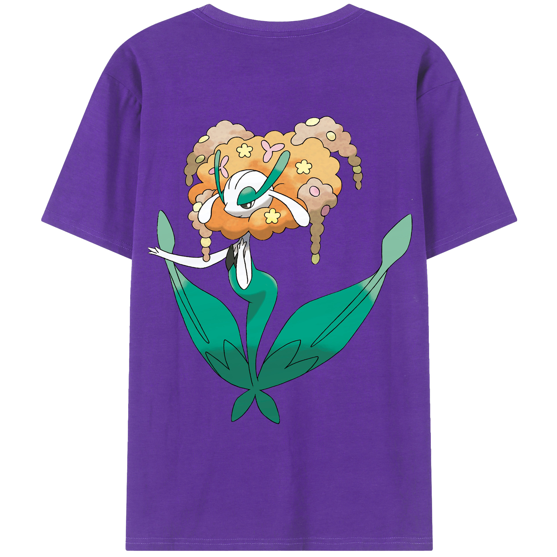 （画像用） ポケットモンスター Pokémon 綿100％ メンズ半袖Tシャツ（バックプリント） 通気性