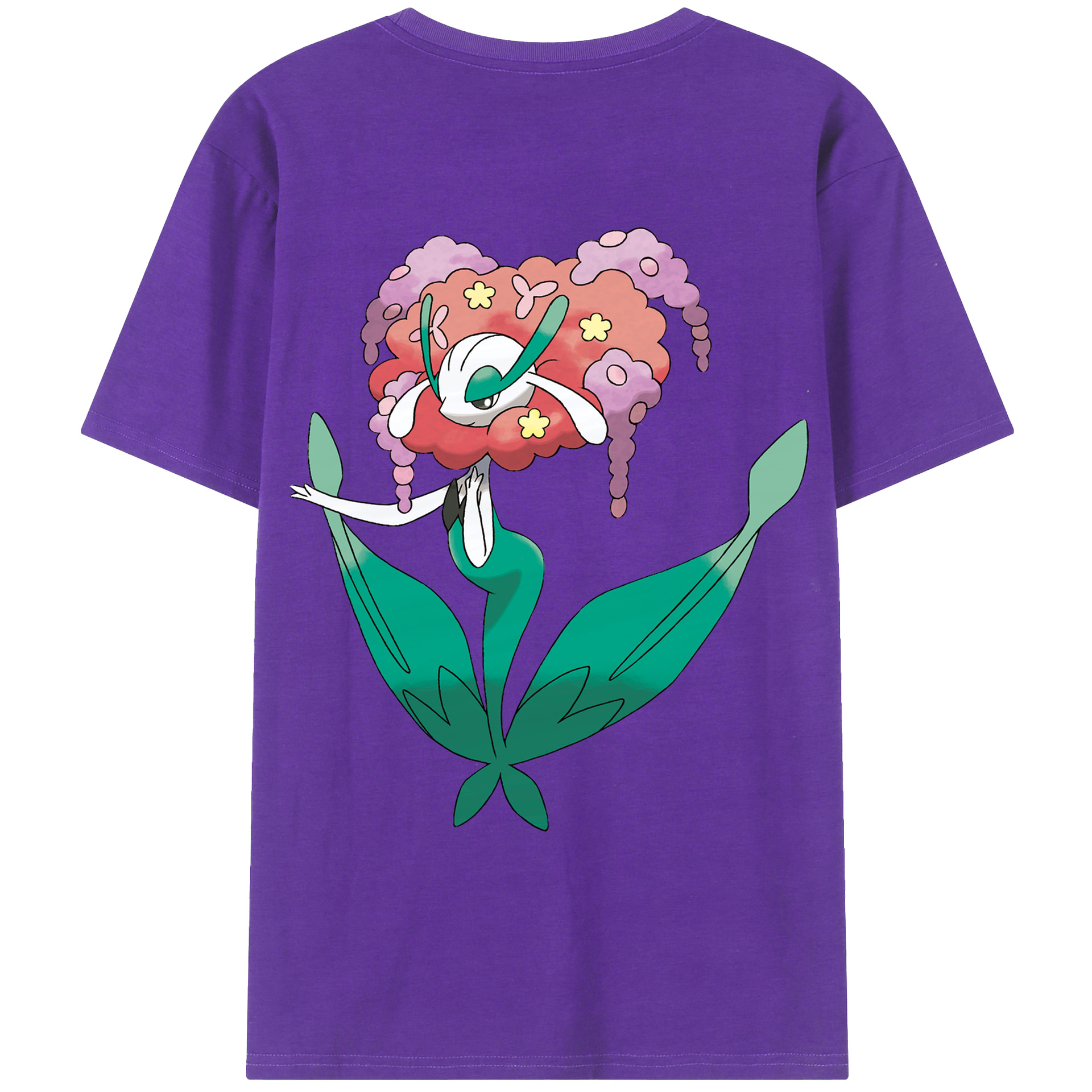 （画像用） ポケットモンスター Pokémon 綿100％ メンズ半袖Tシャツ（バックプリント） 通気性