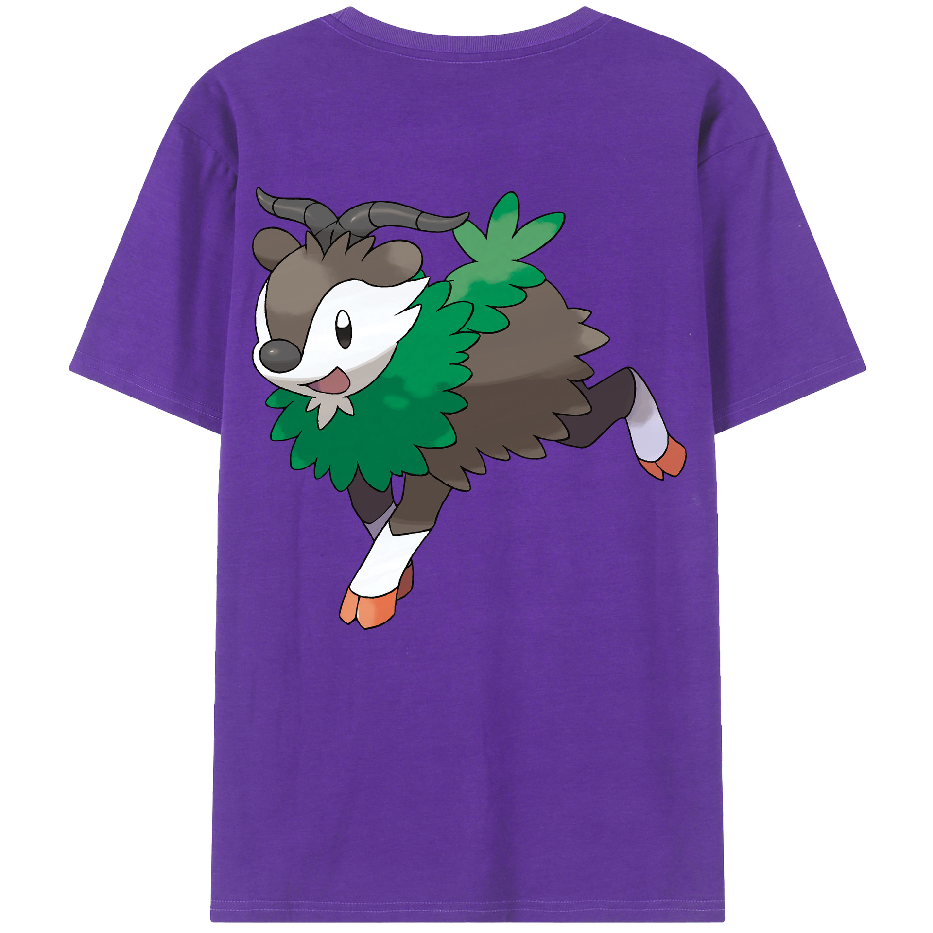 （画像用） ポケットモンスター Pokémon 綿100％ メンズ半袖Tシャツ（バックプリント） 通気性
