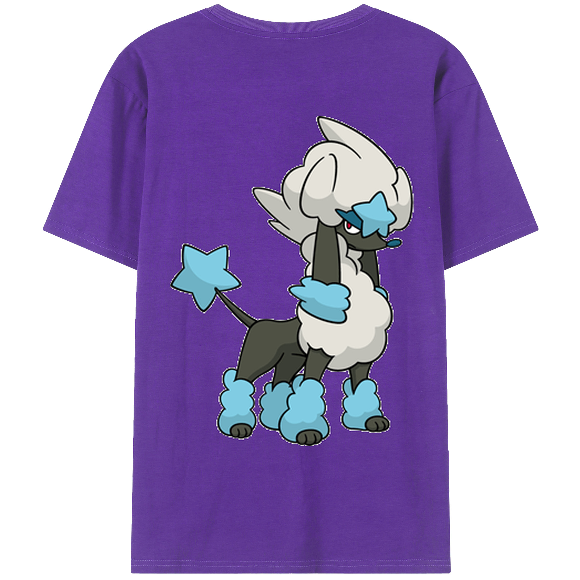（画像用） ポケットモンスター Pokémon 綿100％ メンズ半袖Tシャツ（バックプリント） 通気性