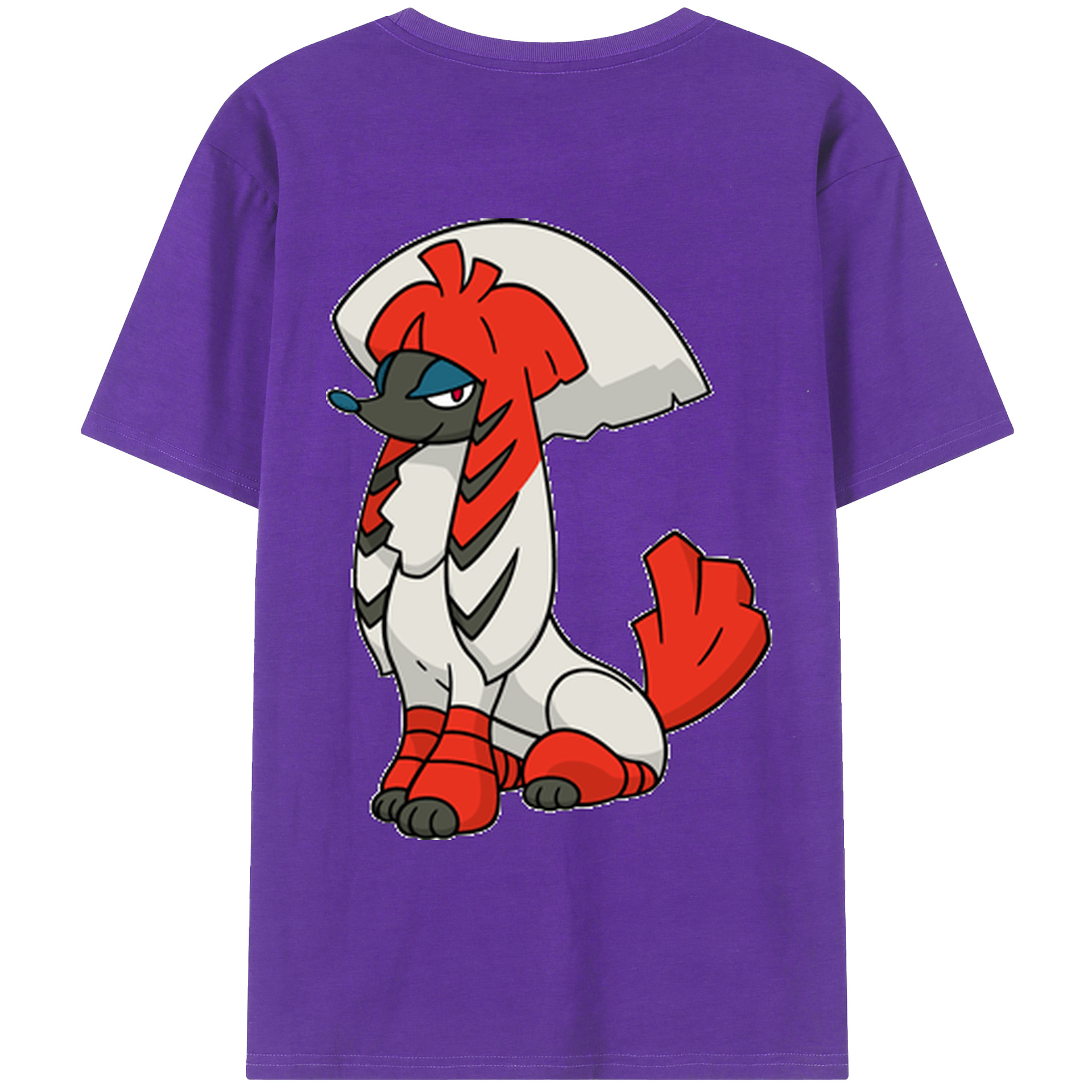 （画像用） ポケットモンスター Pokémon 綿100％ メンズ半袖Tシャツ（バックプリント） 通気性