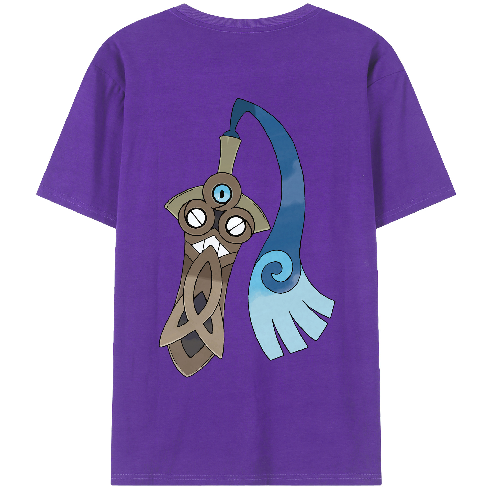 （画像用） ポケットモンスター Pokémon 綿100％ メンズ半袖Tシャツ（バックプリント） 通気性