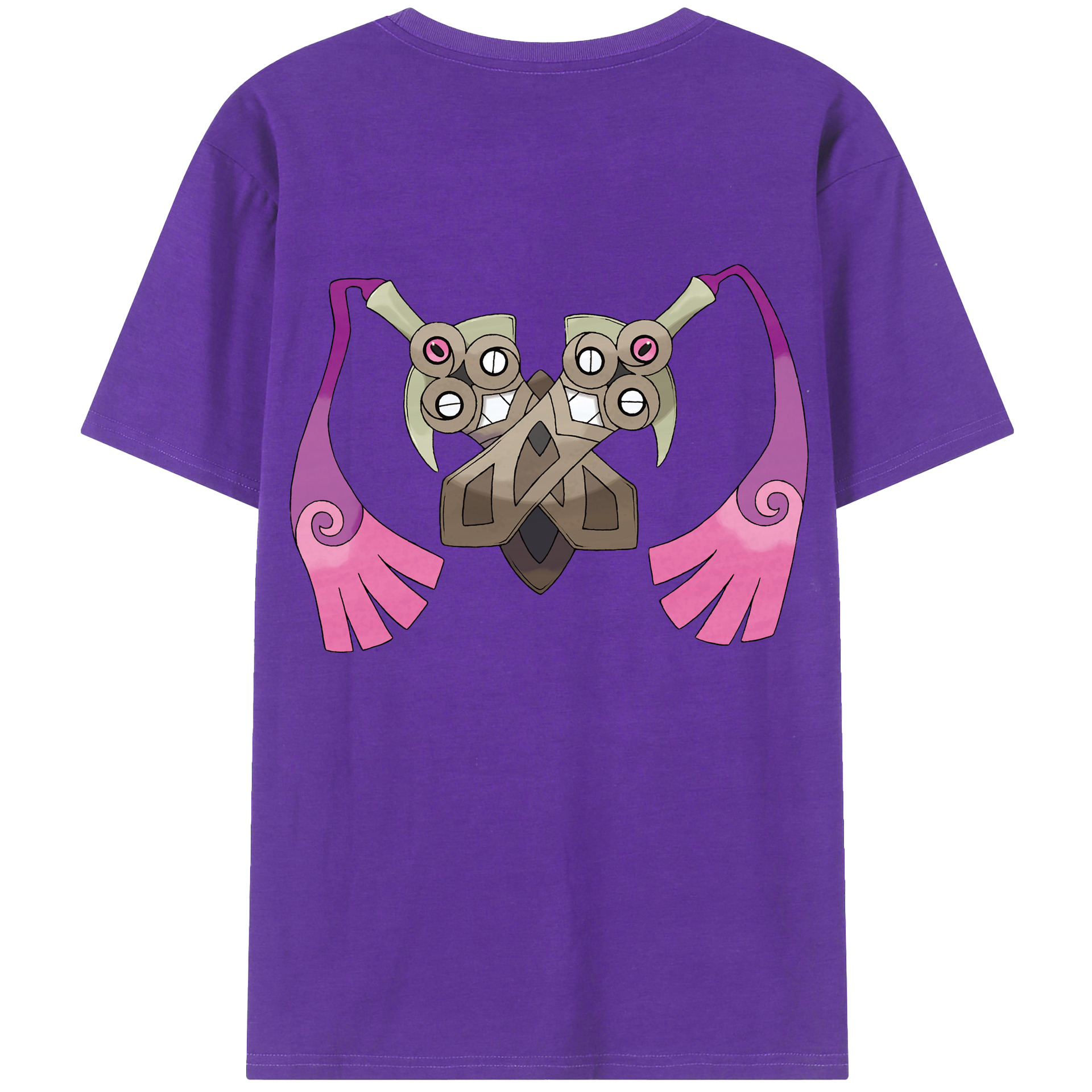 （画像用） ポケットモンスター Pokémon 綿100％ メンズ半袖Tシャツ（バックプリント） 通気性