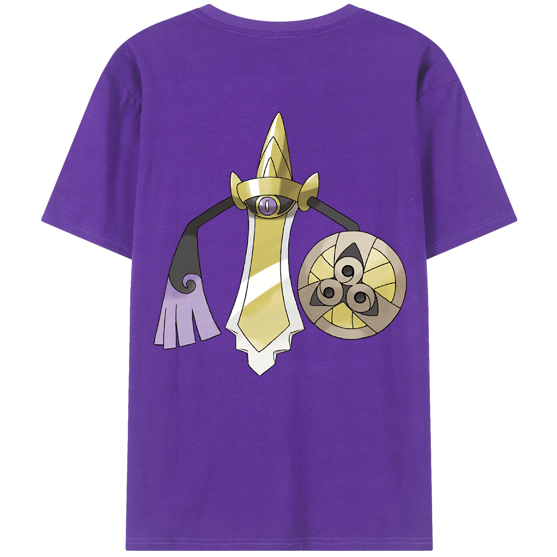 （画像用） ポケットモンスター Pokémon 綿100％ メンズ半袖Tシャツ（バックプリント） 通気性