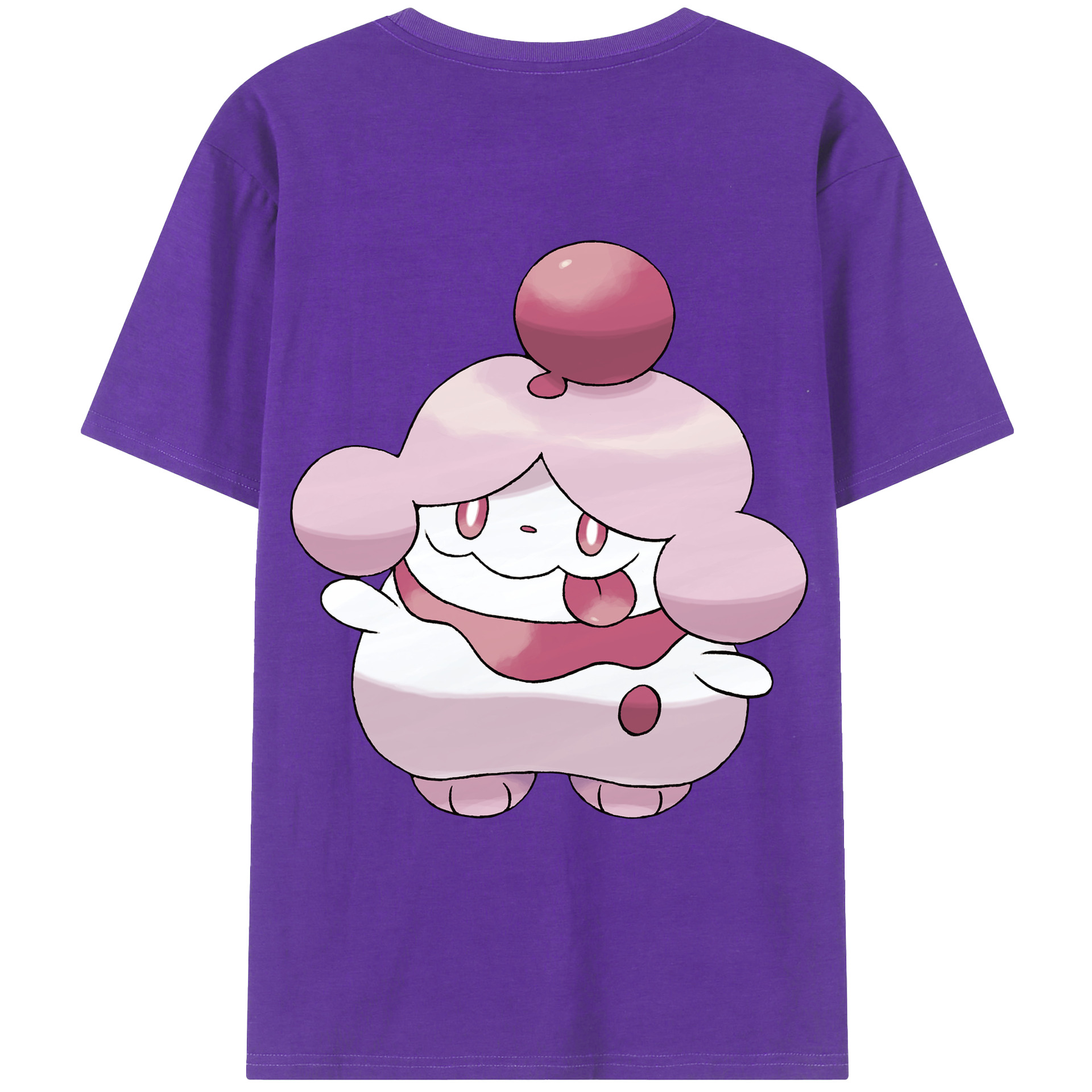 （画像用） ポケットモンスター Pokémon 綿100％ メンズ半袖Tシャツ（バックプリント） 通気性