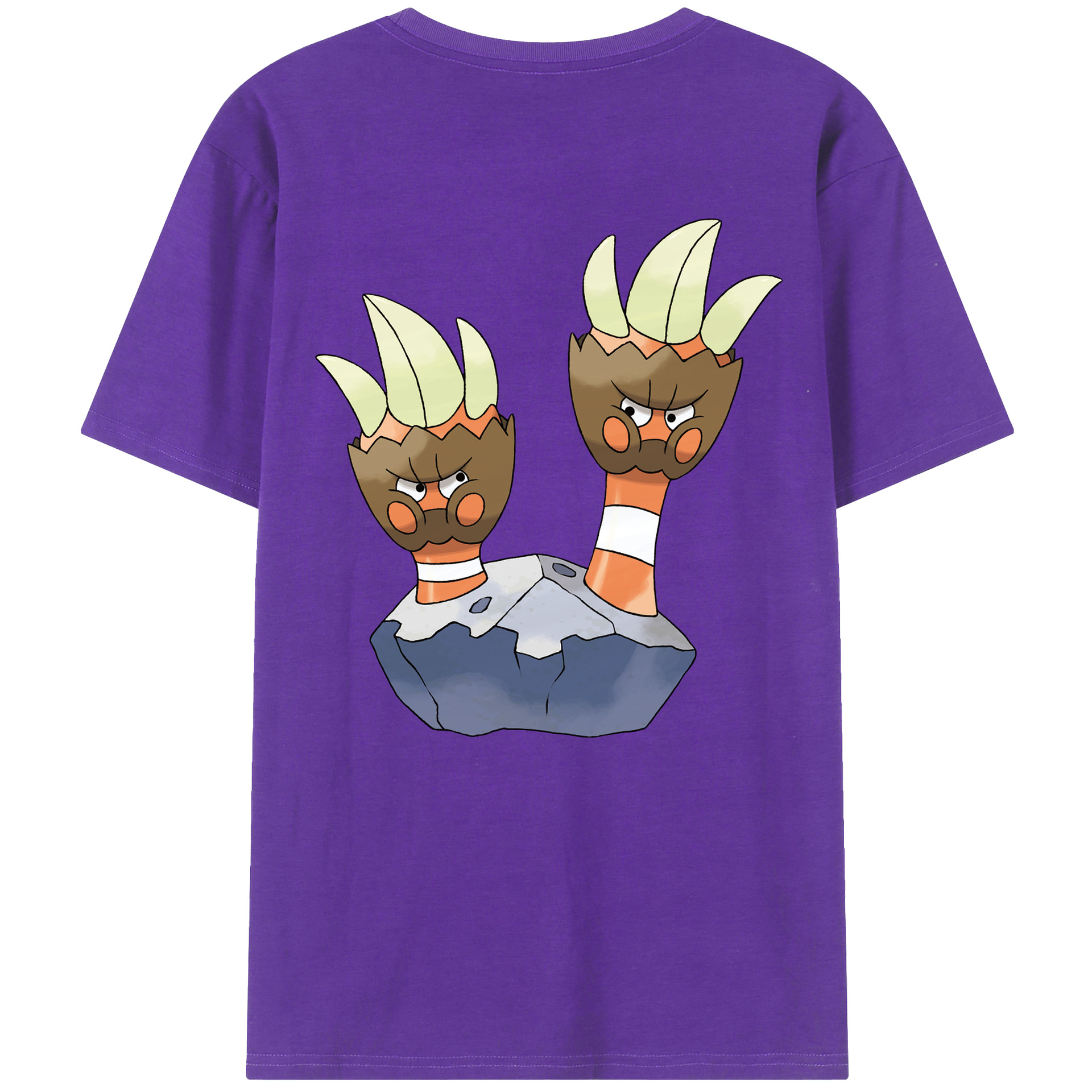 （画像用） ポケットモンスター Pokémon 綿100％ メンズ半袖Tシャツ（バックプリント） 通気性