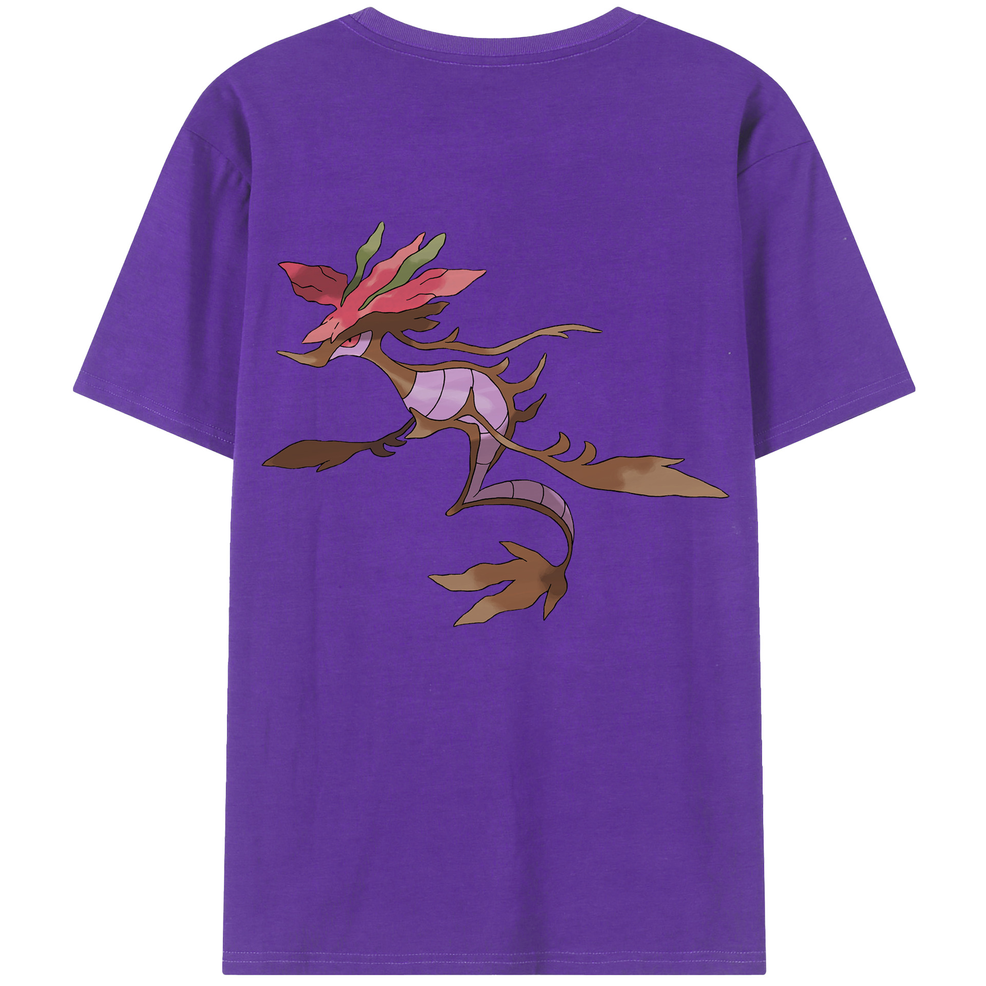 （画像用） ポケットモンスター Pokémon 綿100％ メンズ半袖Tシャツ（バックプリント） 通気性