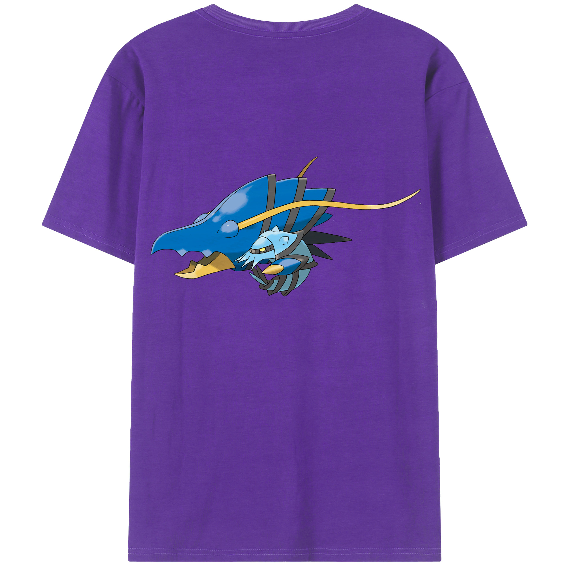 （画像用） ポケットモンスター Pokémon 綿100％ メンズ半袖Tシャツ（バックプリント） 通気性