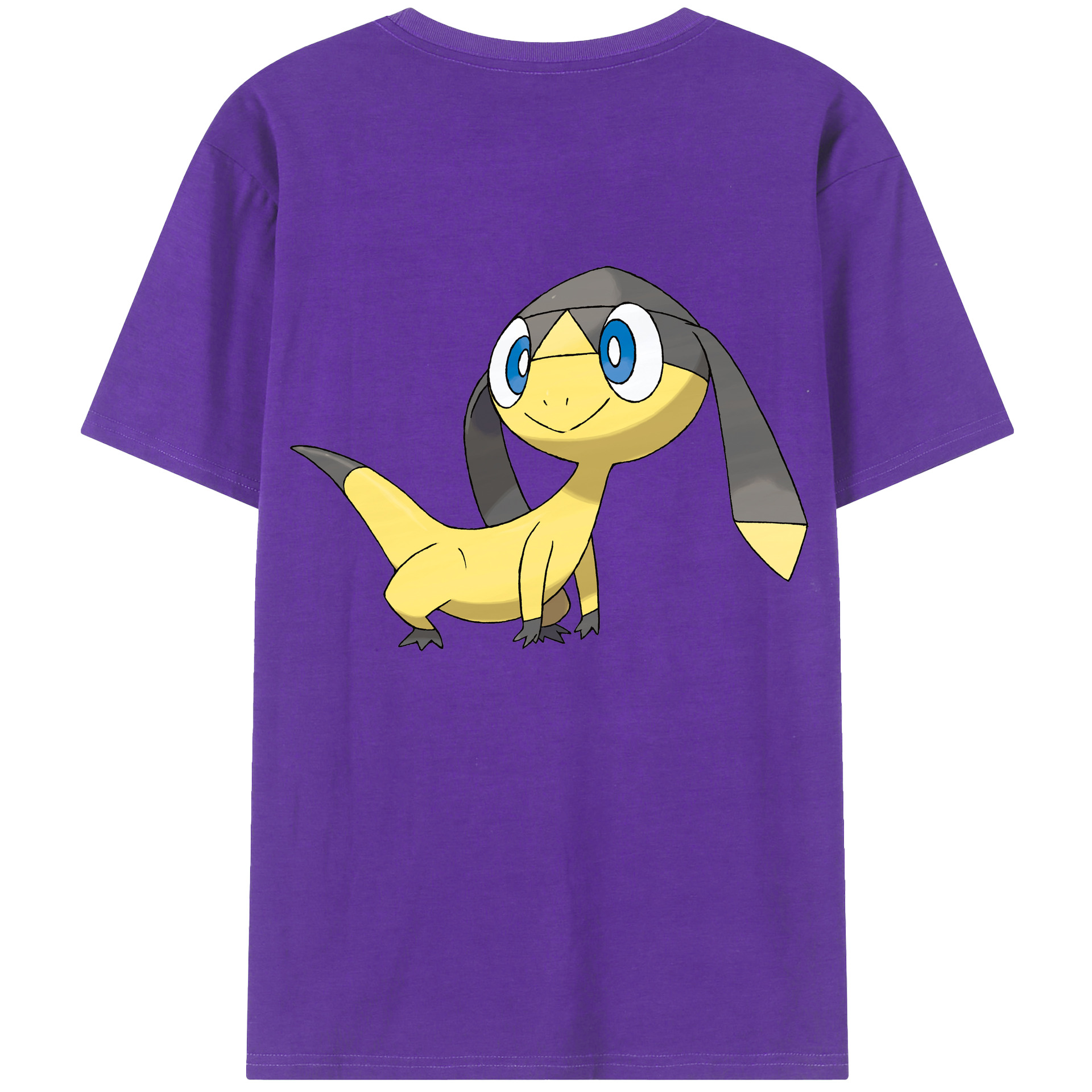 （画像用） ポケットモンスター Pokémon 綿100％ メンズ半袖Tシャツ（バックプリント） 通気性