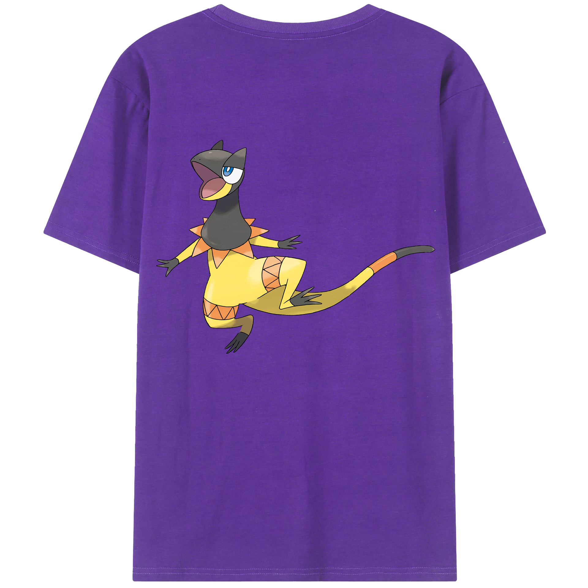 （画像用） ポケットモンスター Pokémon 綿100％ メンズ半袖Tシャツ（バックプリント） 通気性