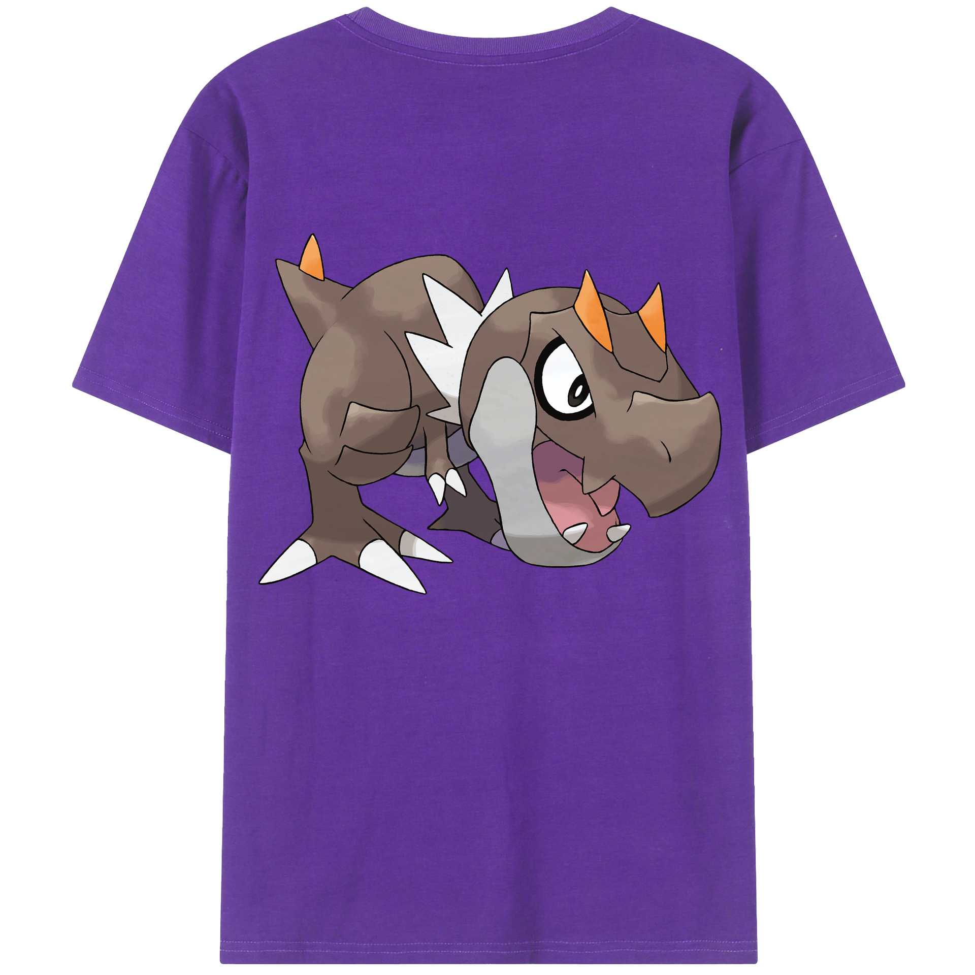 （画像用） ポケットモンスター Pokémon 綿100％ メンズ半袖Tシャツ（バックプリント） 通気性