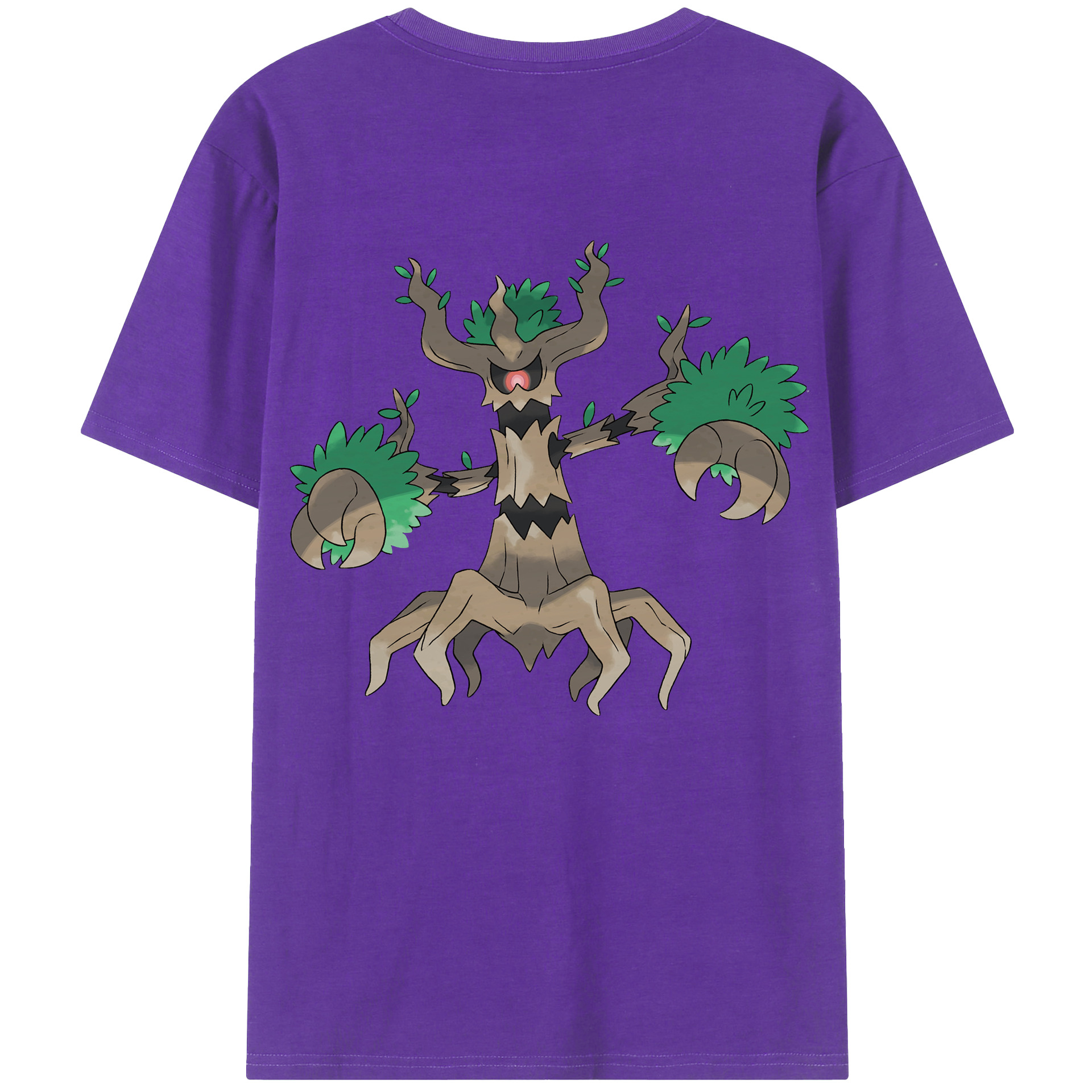 （画像用） ポケットモンスター Pokémon 綿100％ メンズ半袖Tシャツ（バックプリント） 通気性