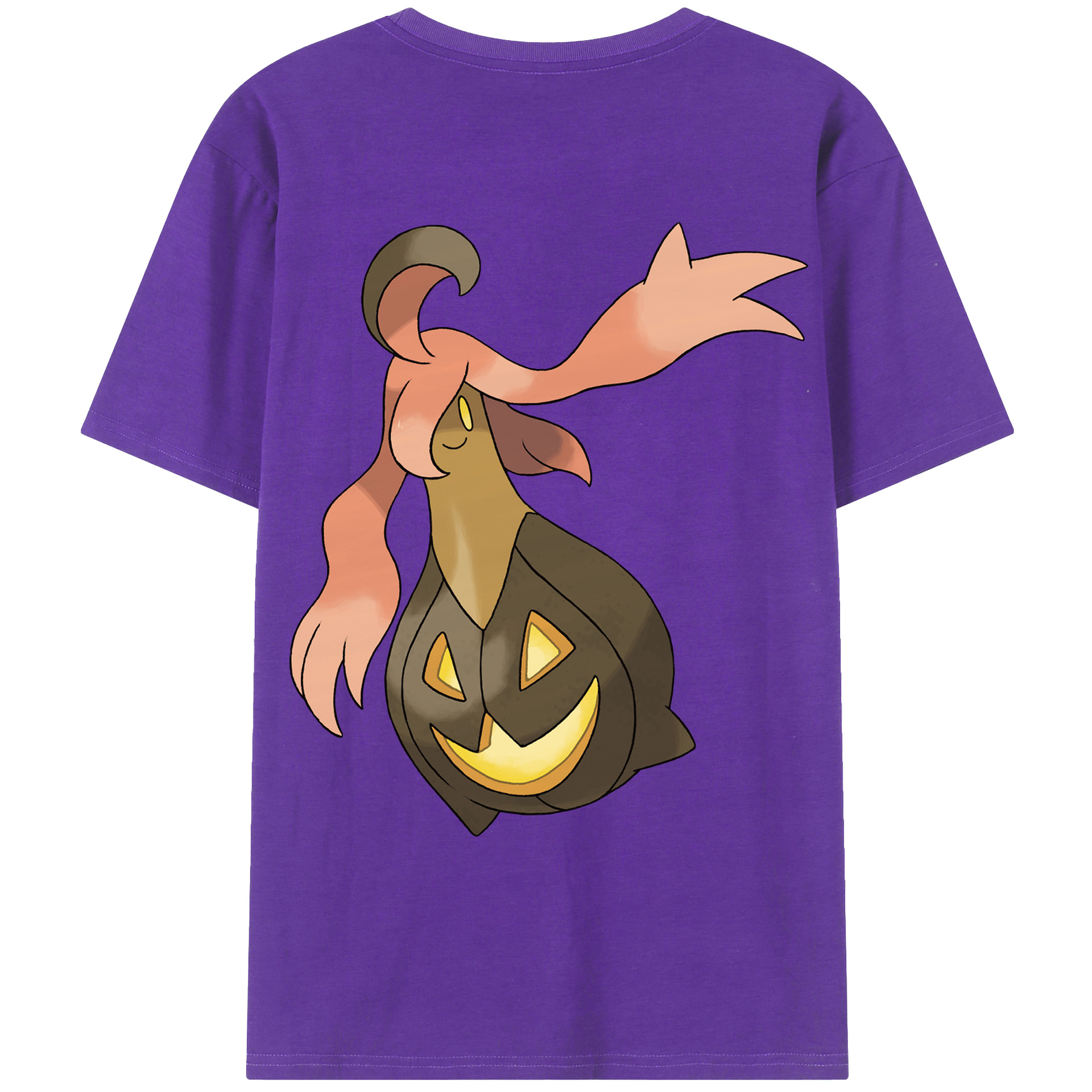 （画像用） ポケットモンスター Pokémon 綿100％ メンズ半袖Tシャツ（バックプリント） 通気性