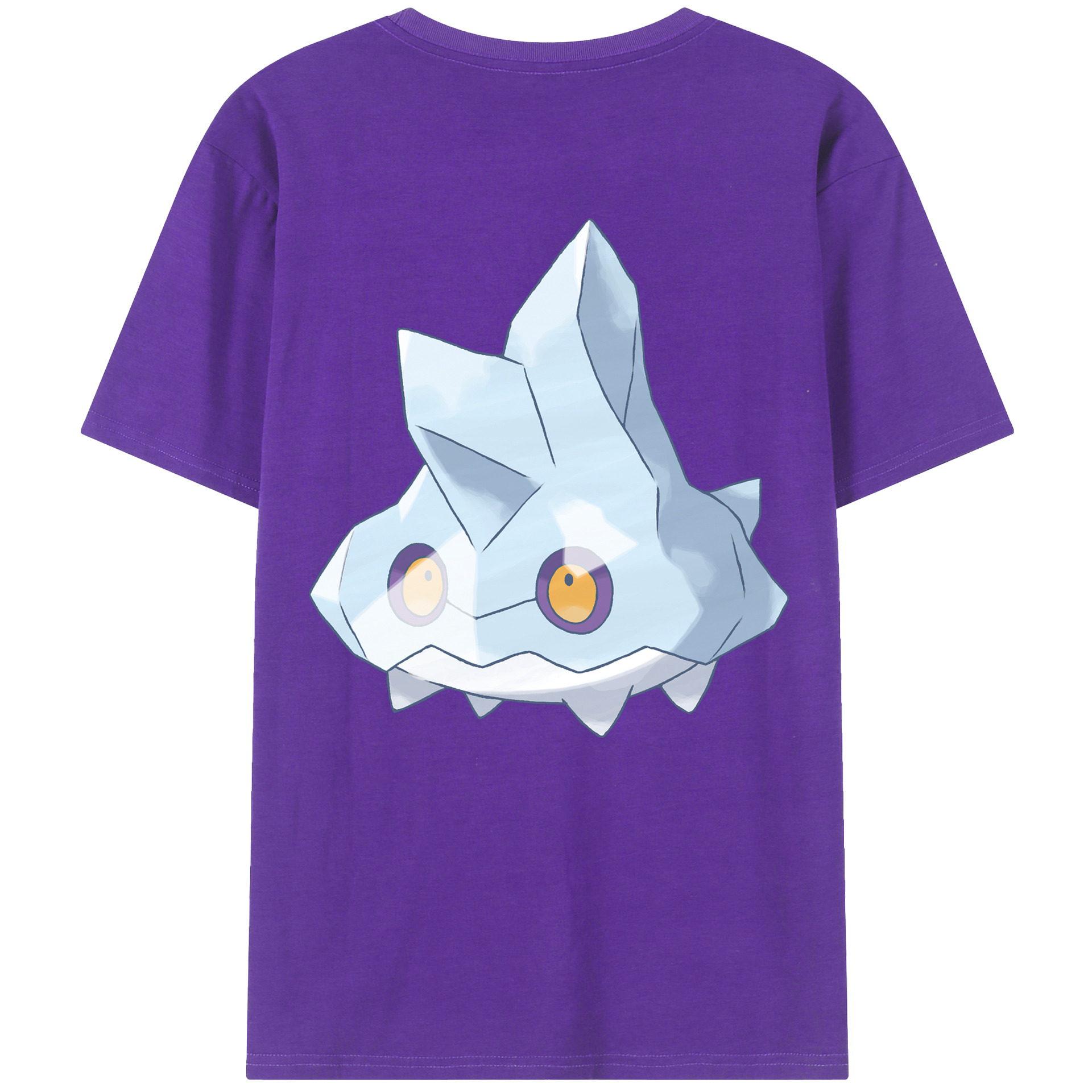 （画像用） ポケットモンスター Pokémon 綿100％ メンズ半袖Tシャツ（バックプリント） 通気性