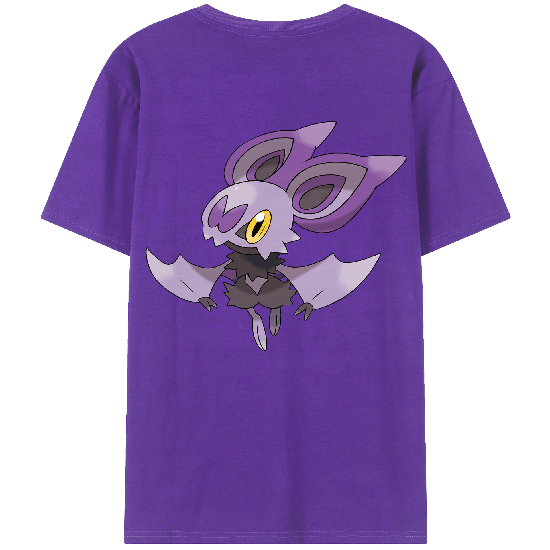 （画像用） ポケットモンスター Pokémon 綿100％ メンズ半袖Tシャツ（バックプリント） 通気性