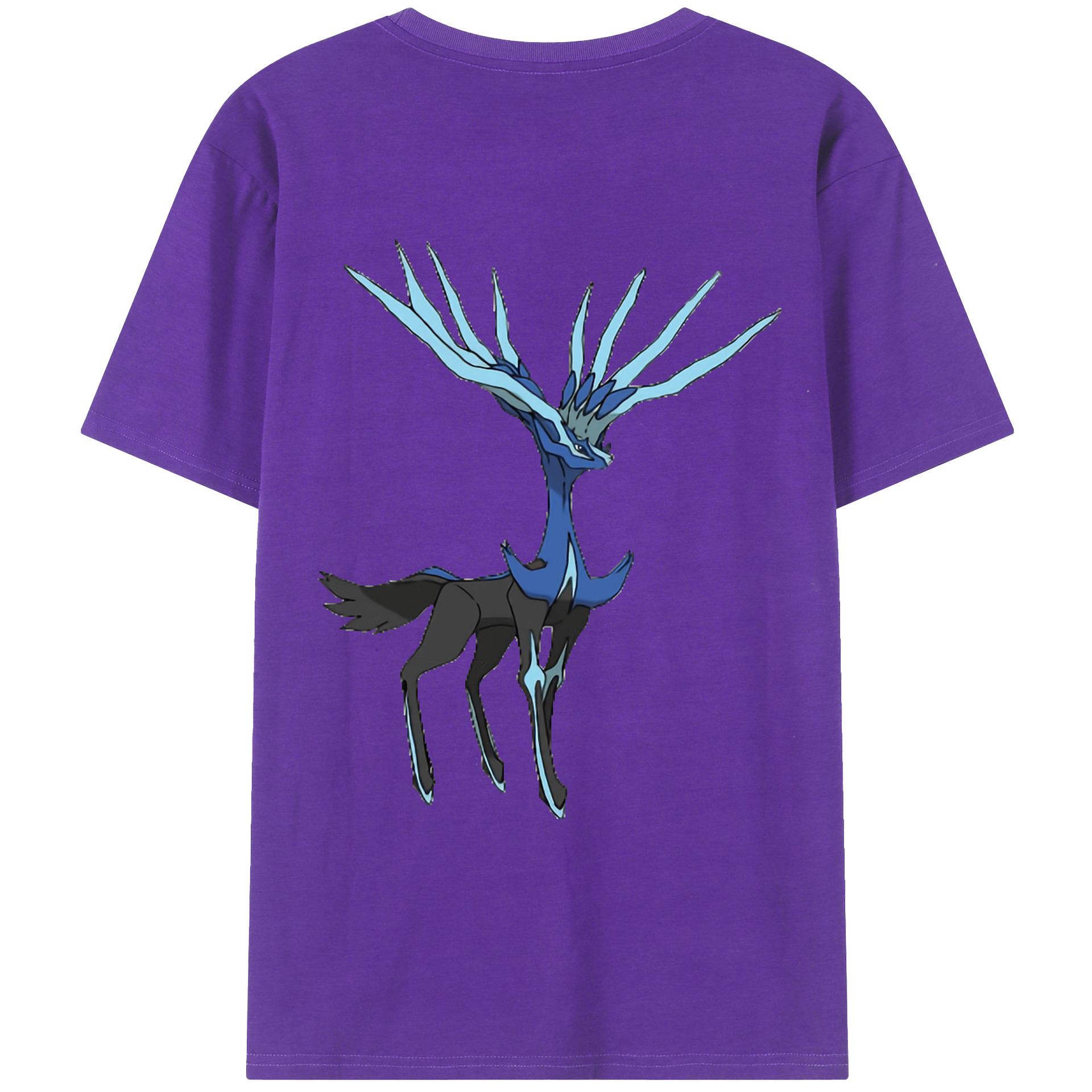 （画像用） ポケットモンスター Pokémon 綿100％ メンズ半袖Tシャツ（バックプリント） 通気性