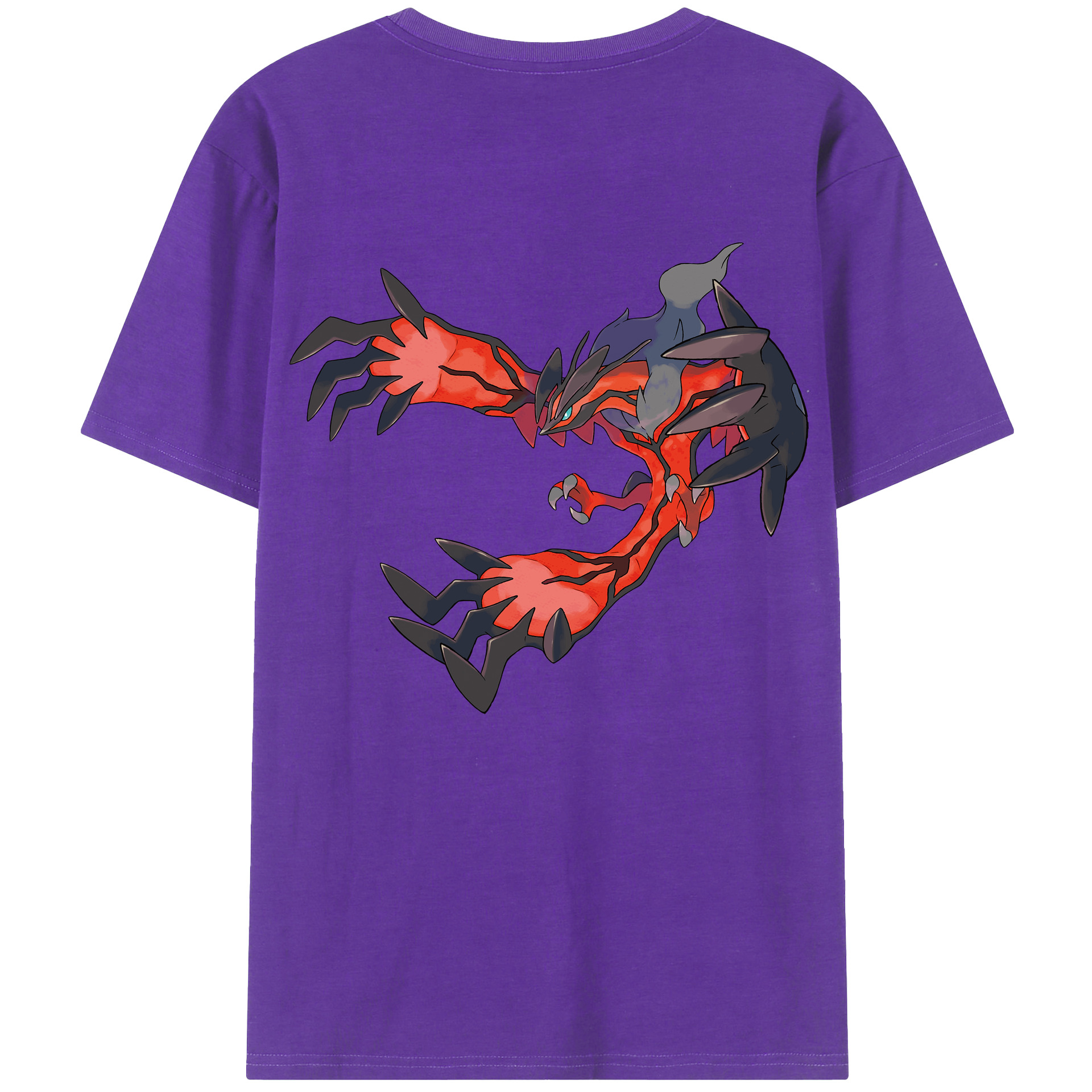（画像用） ポケットモンスター Pokémon 綿100％ メンズ半袖Tシャツ（バックプリント） 通気性