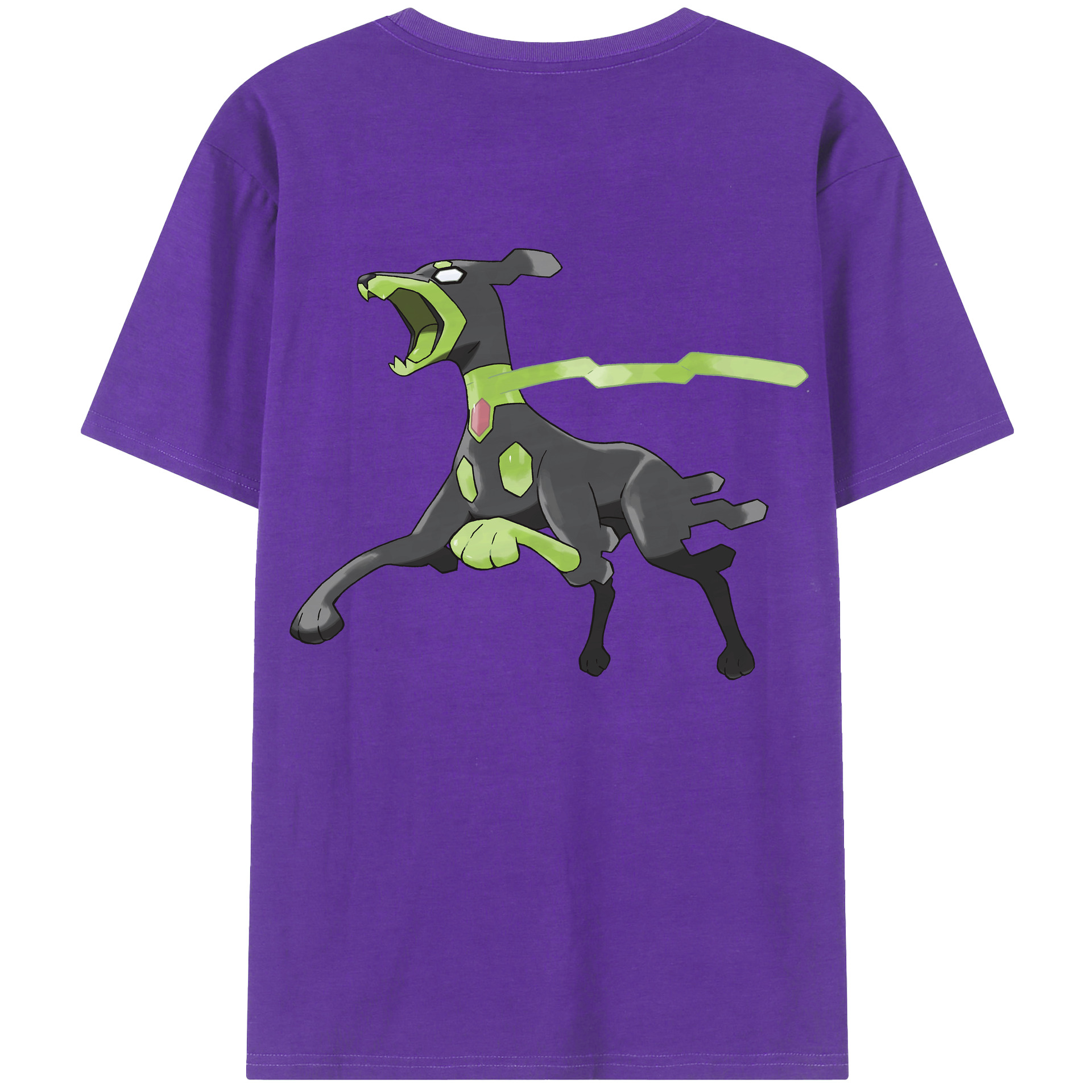 （画像用） ポケットモンスター Pokémon 綿100％ メンズ半袖Tシャツ（バックプリント） 通気性