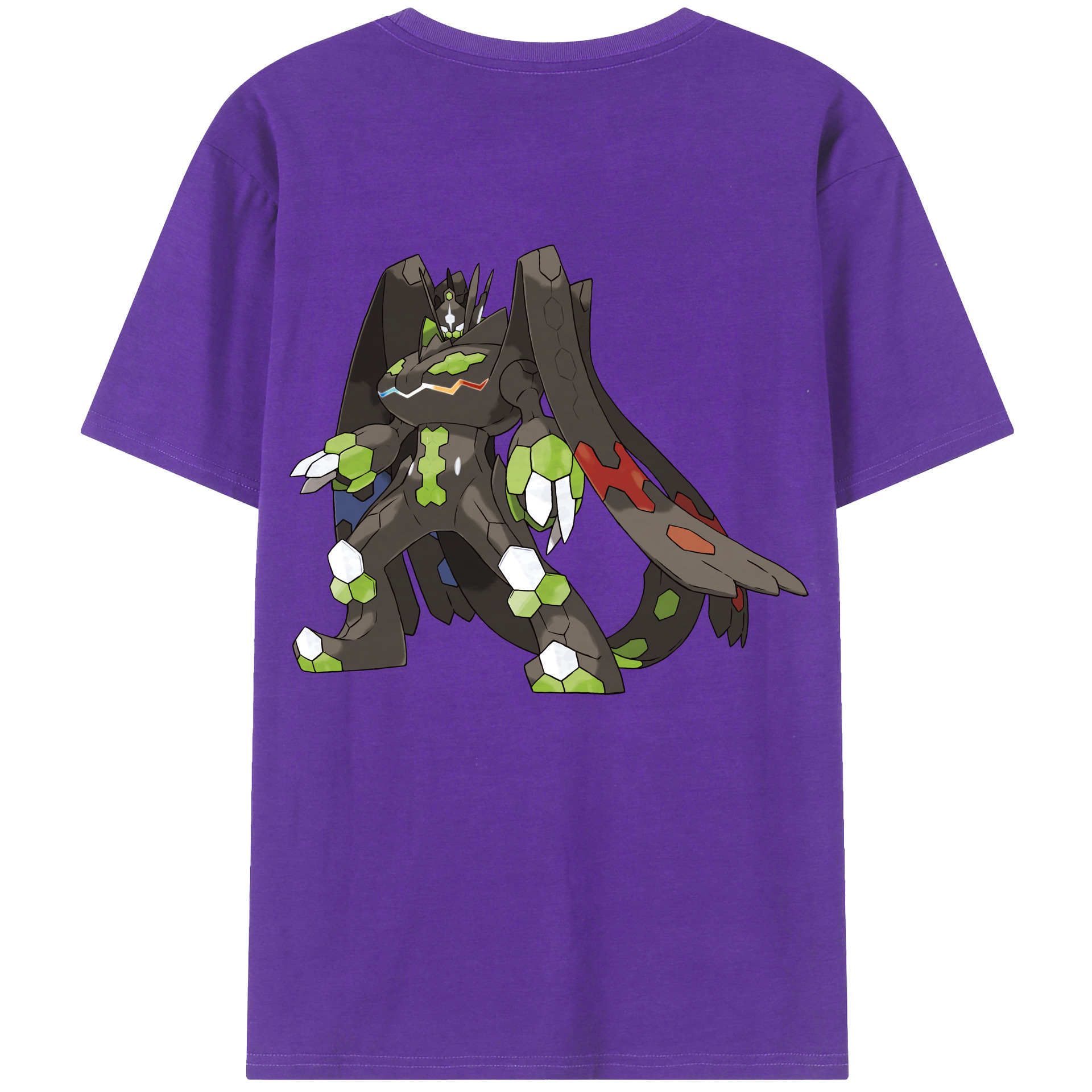 （画像用） ポケットモンスター Pokémon 綿100％ メンズ半袖Tシャツ（バックプリント） 通気性