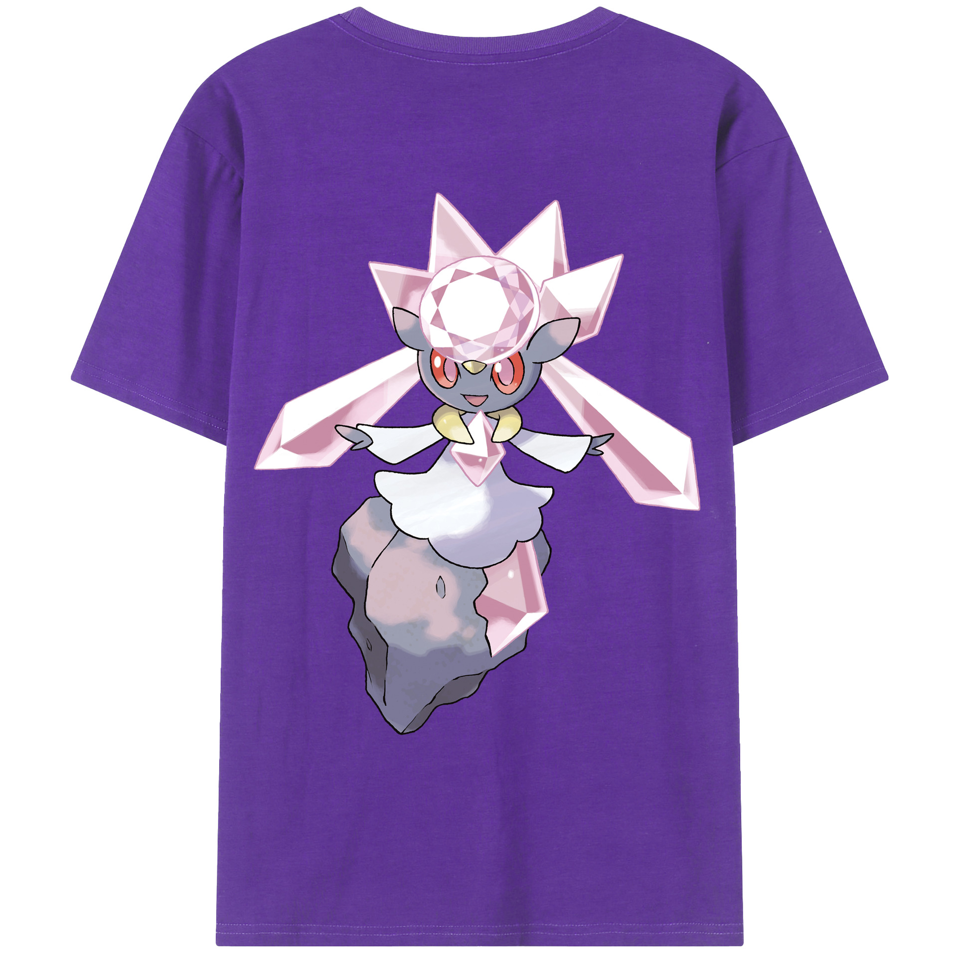 （画像用） ポケットモンスター Pokémon 綿100％ メンズ半袖Tシャツ（バックプリント） 通気性