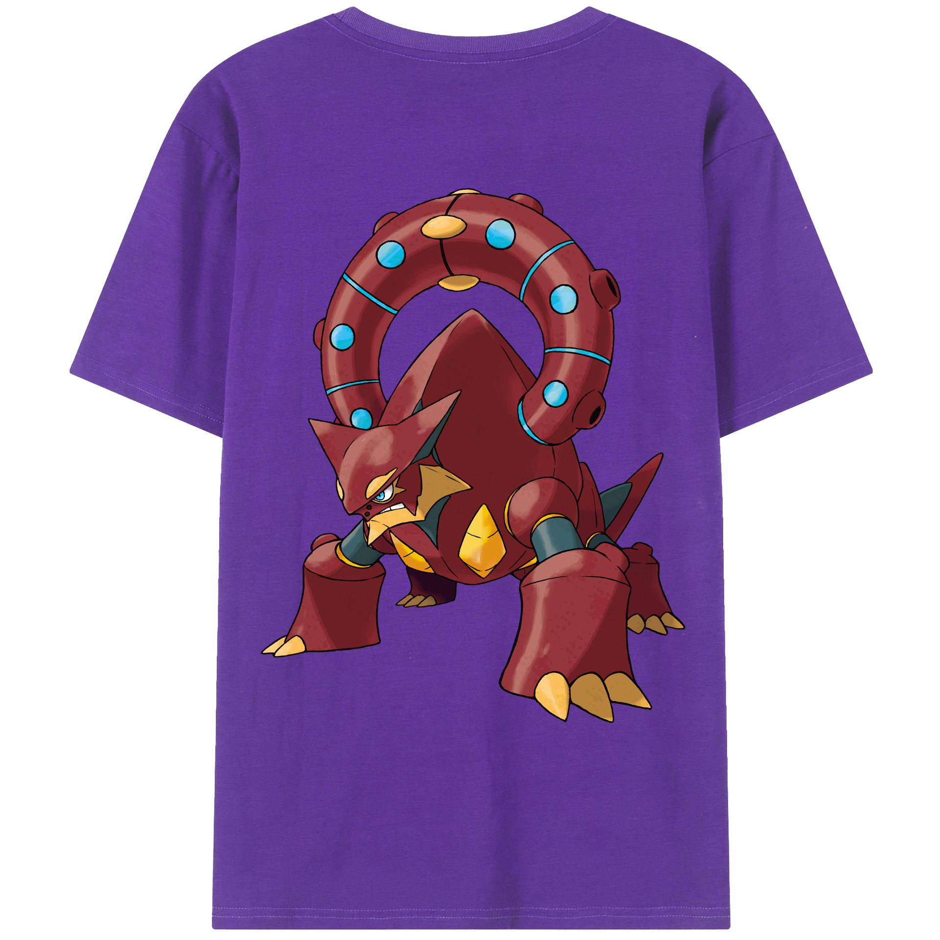 （画像用） ポケットモンスター Pokémon 綿100％ メンズ半袖Tシャツ（バックプリント） 通気性