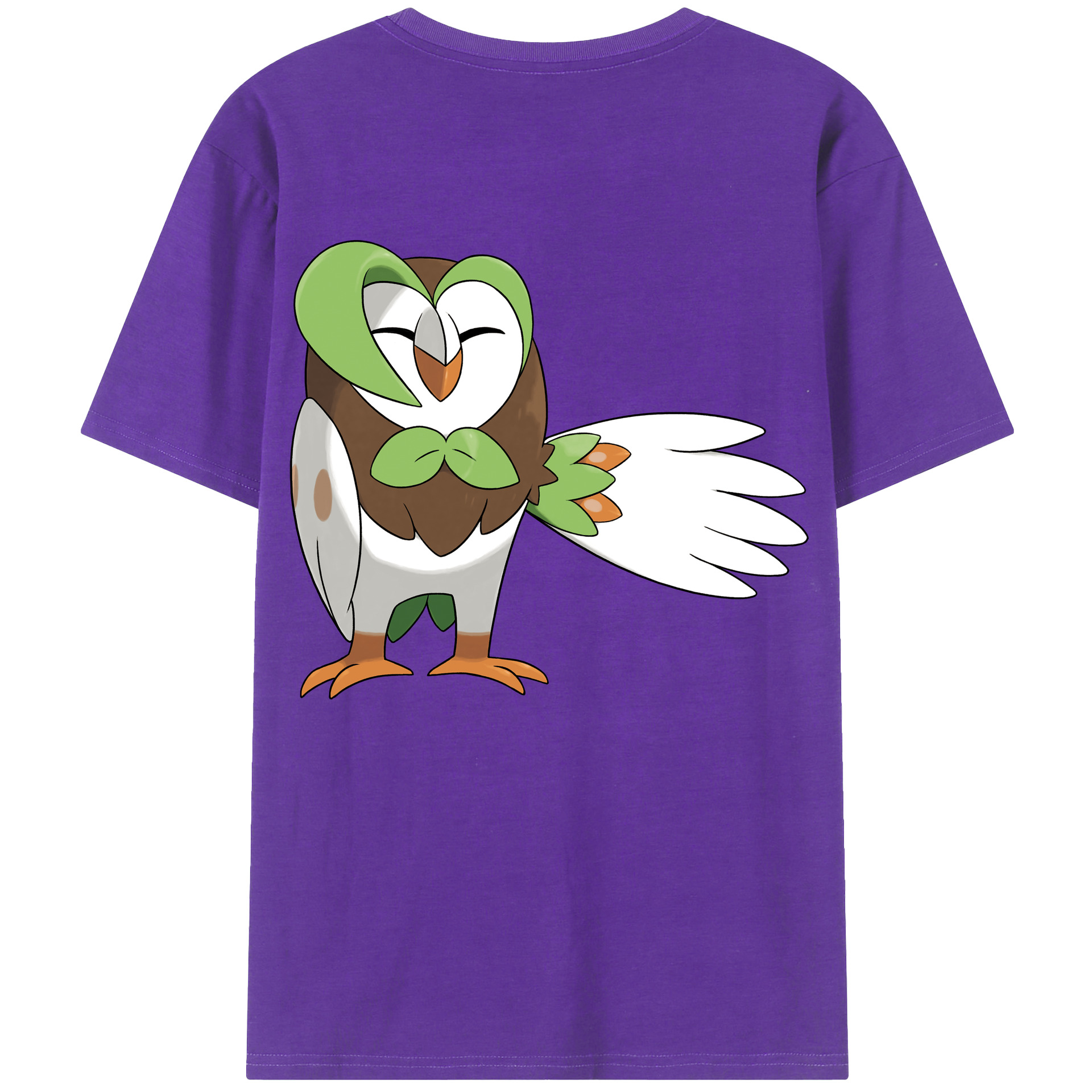 （画像用） ポケットモンスター Pokémon 綿100％ メンズ半袖Tシャツ（バックプリント） 通気性