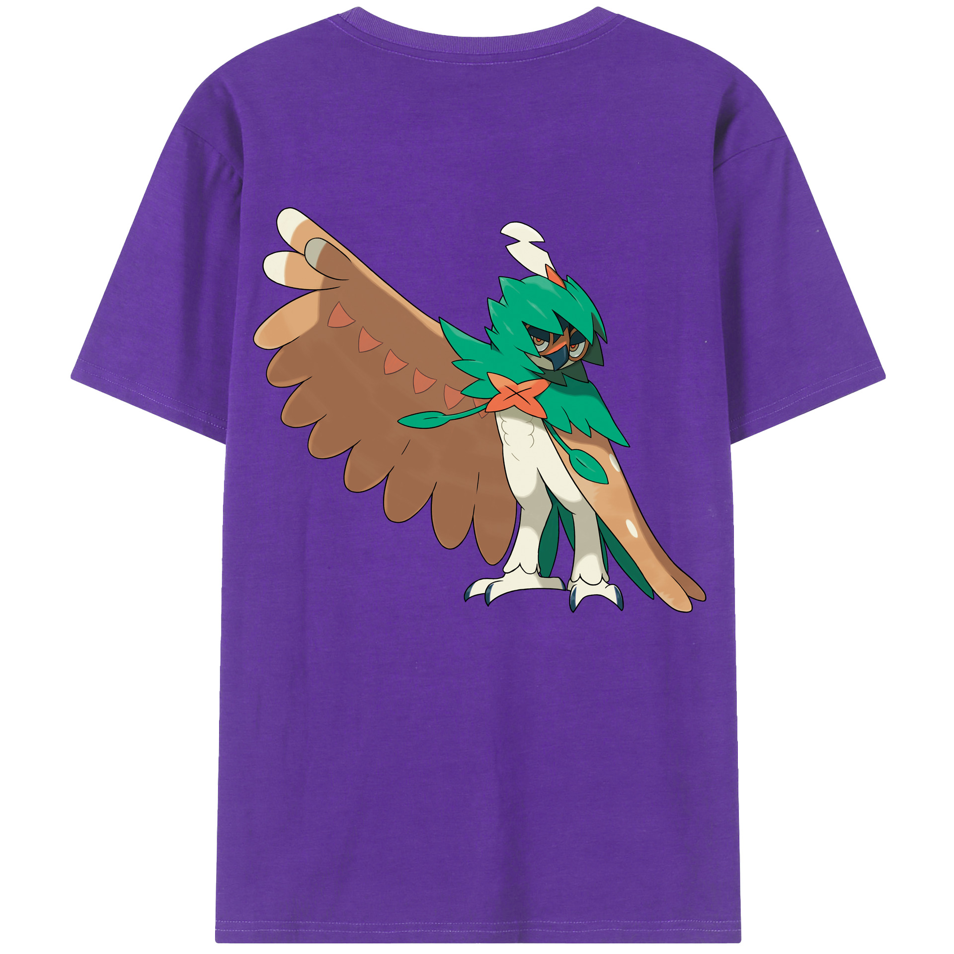 （画像用） ポケットモンスター Pokémon 綿100％ メンズ半袖Tシャツ（バックプリント） 通気性