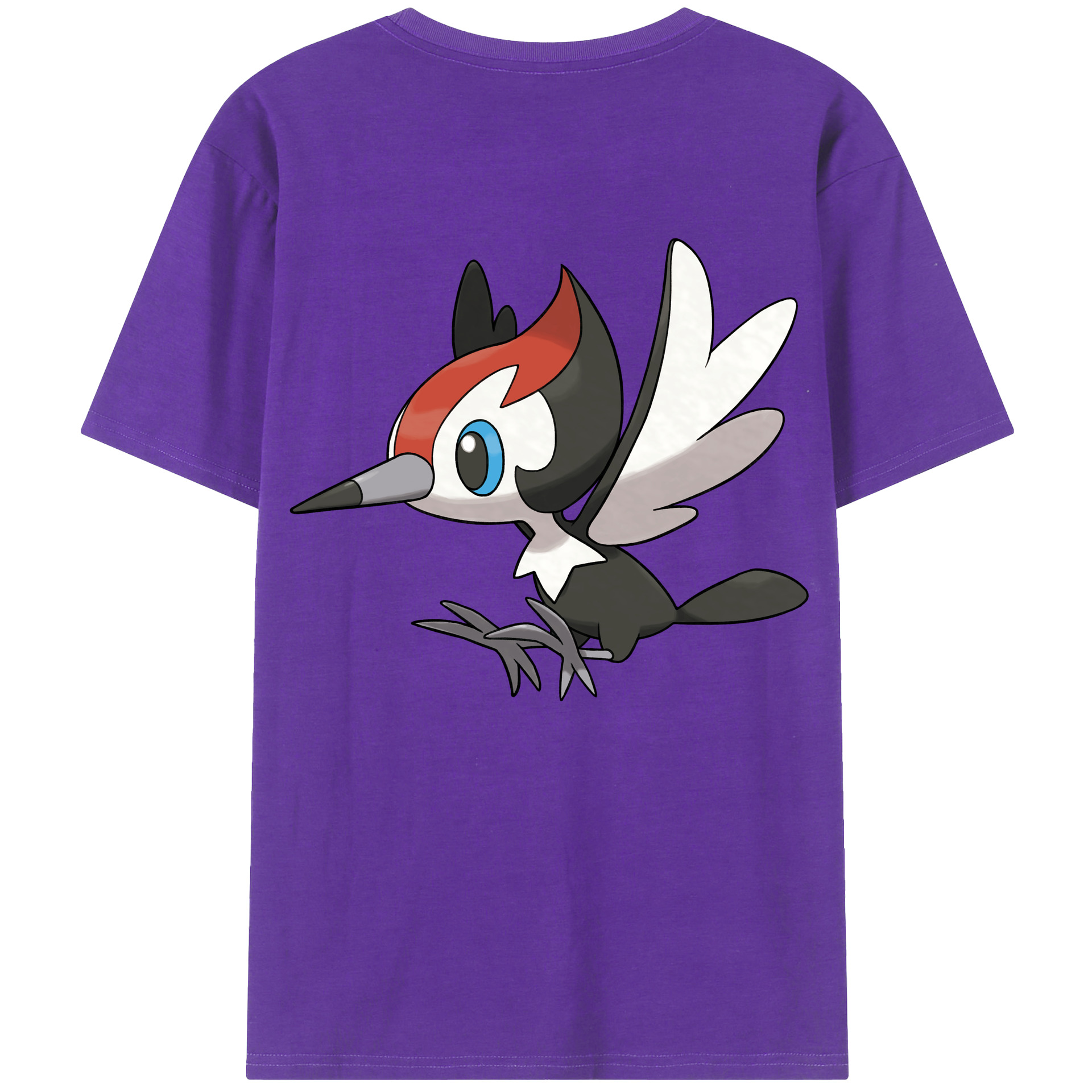 （画像用） ポケットモンスター Pokémon 綿100％ メンズ半袖Tシャツ（バックプリント） 通気性