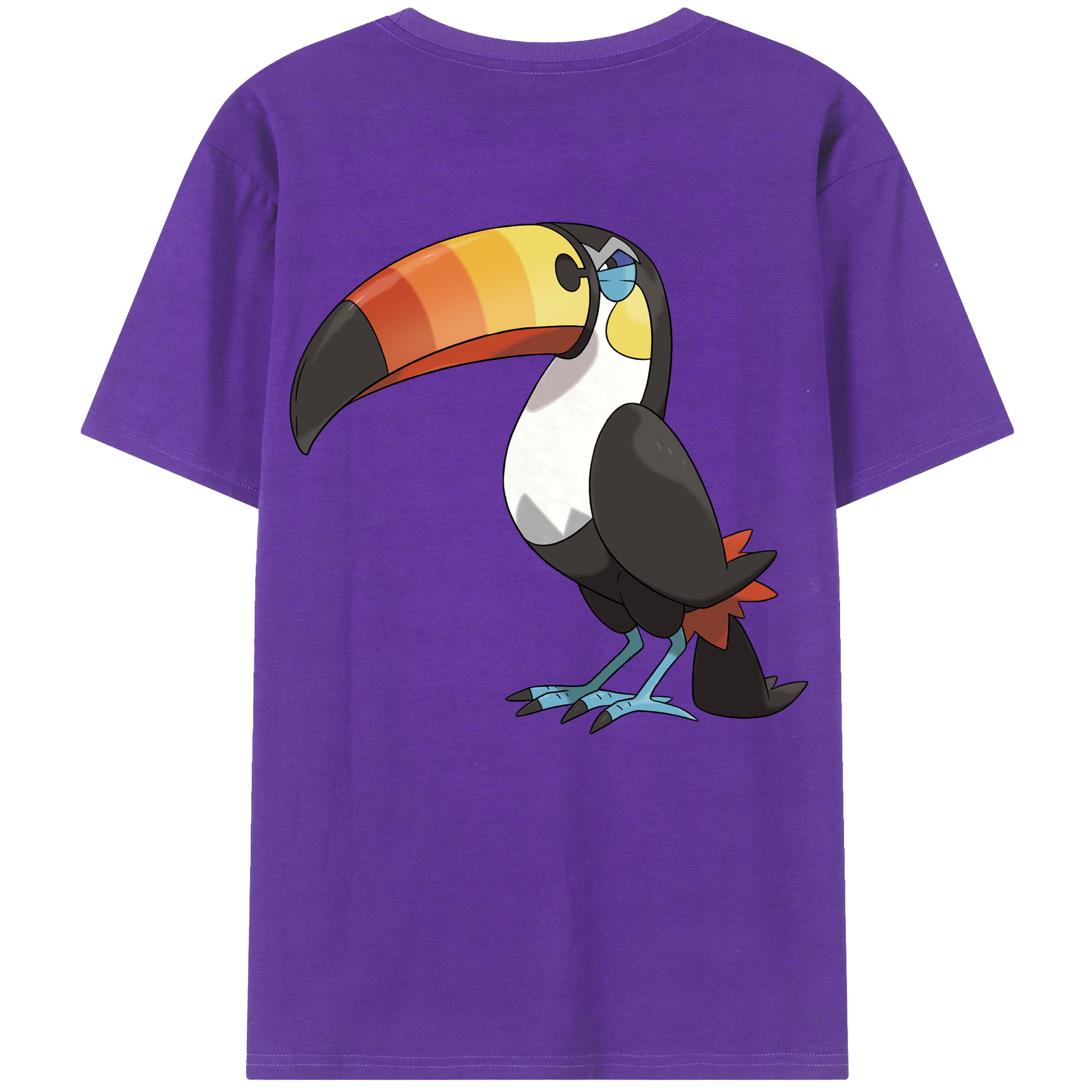 （画像用） ポケットモンスター Pokémon 綿100％ メンズ半袖Tシャツ（バックプリント） 通気性