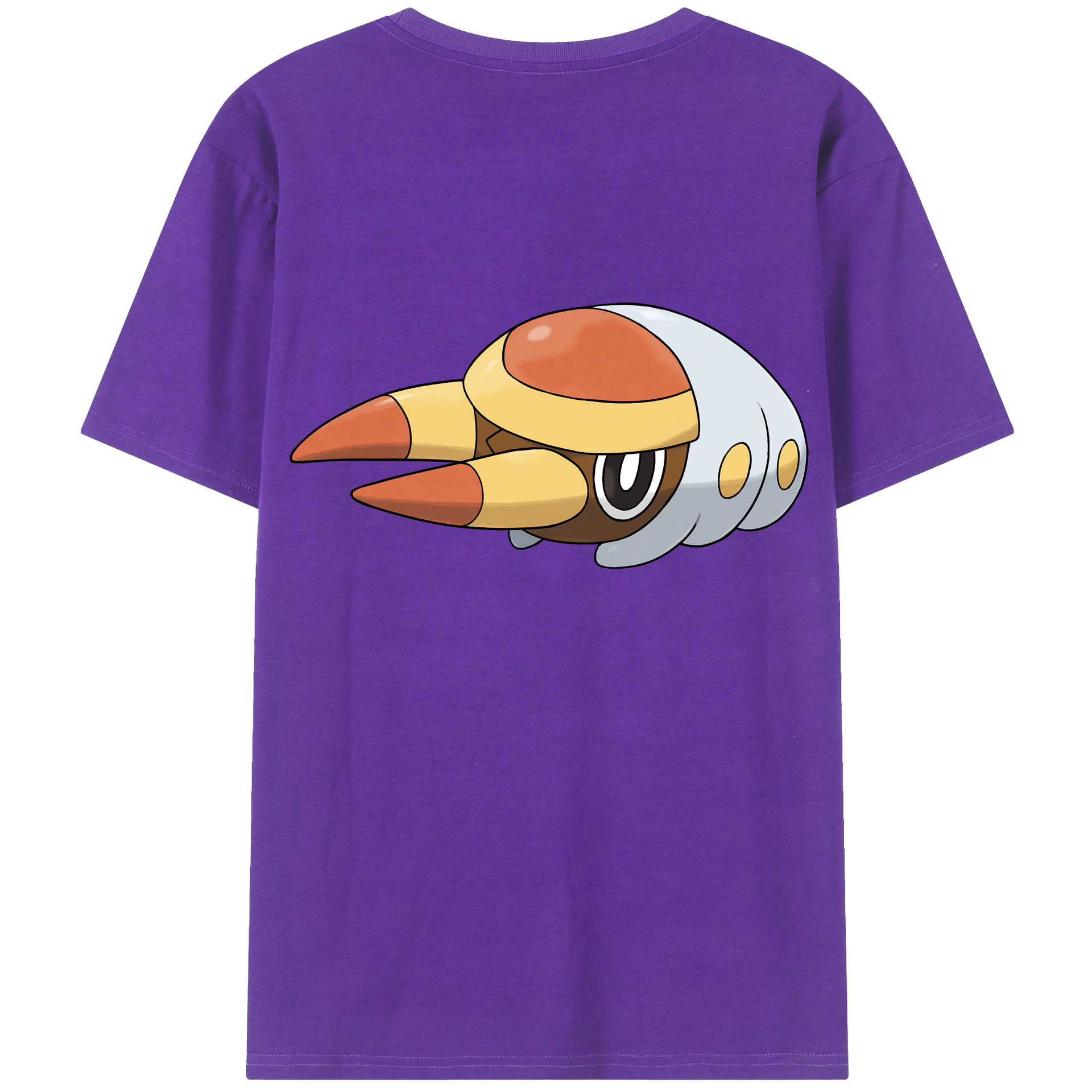 （画像用） ポケットモンスター Pokémon 綿100％ メンズ半袖Tシャツ（バックプリント） 通気性
