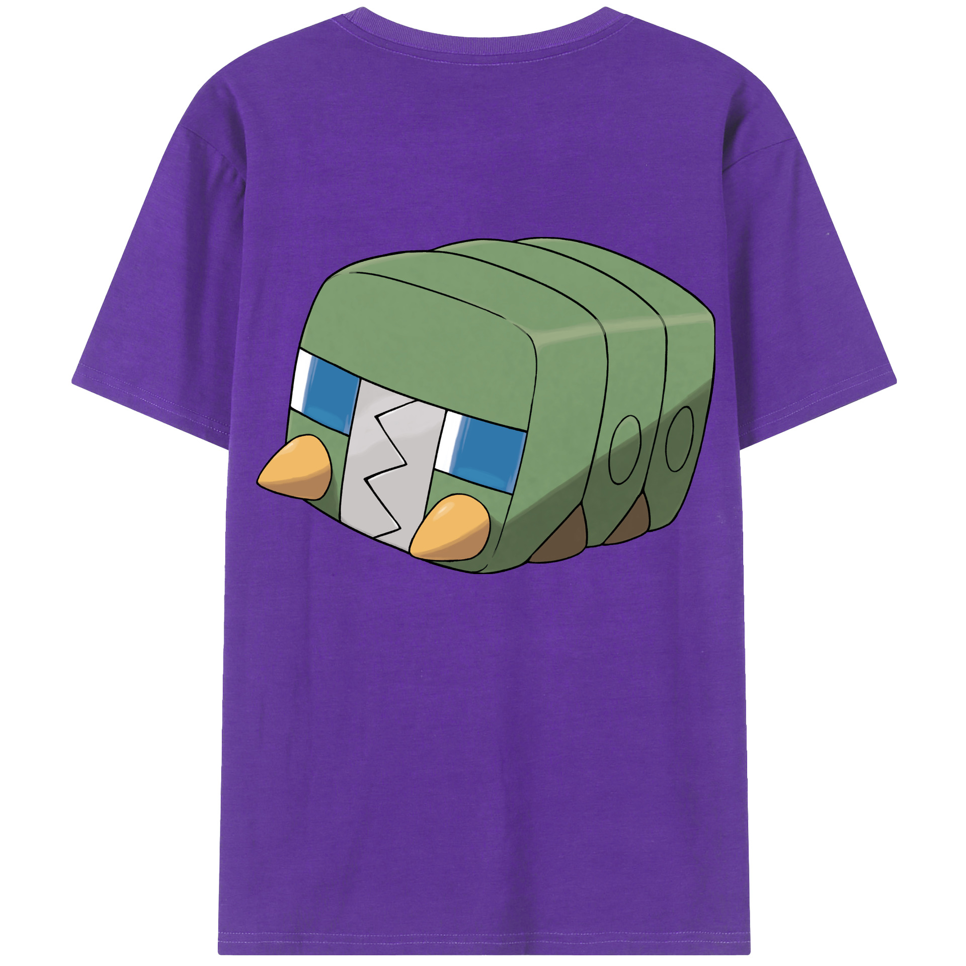（画像用） ポケットモンスター Pokémon 綿100％ メンズ半袖Tシャツ（バックプリント） 通気性