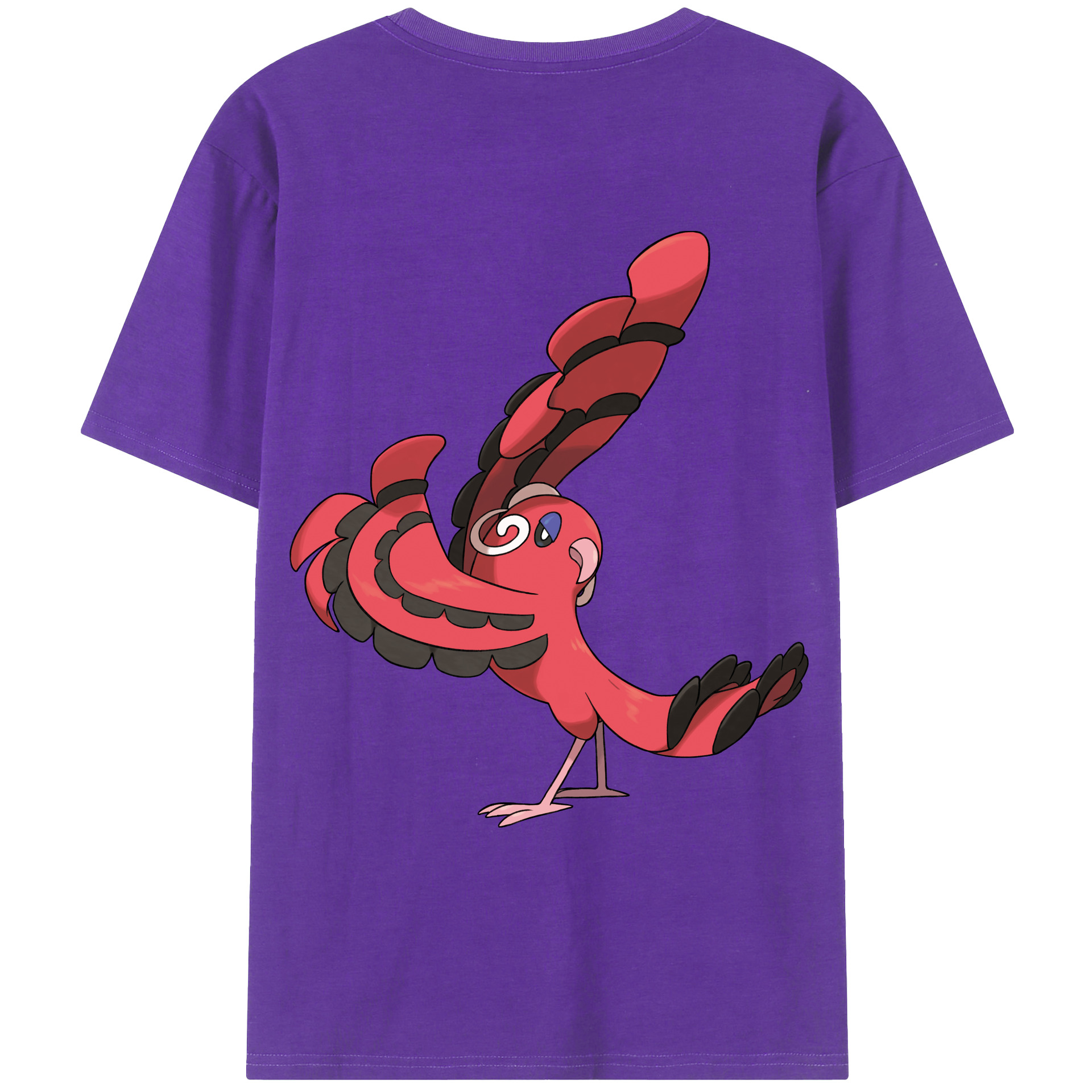 （画像用） ポケットモンスター Pokémon 綿100％ メンズ半袖Tシャツ（バックプリント） 通気性