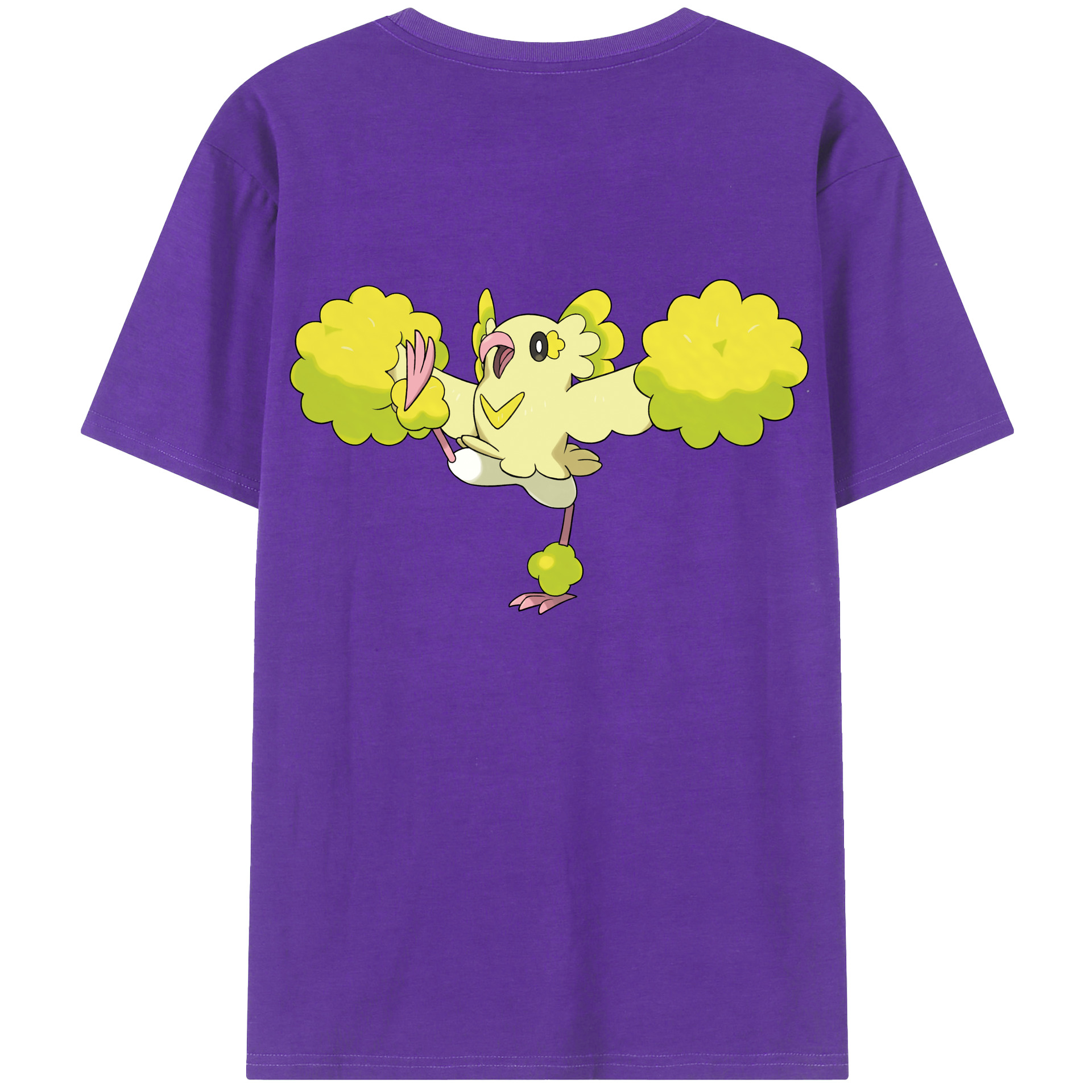 （画像用） ポケットモンスター Pokémon 綿100％ メンズ半袖Tシャツ（バックプリント） 通気性