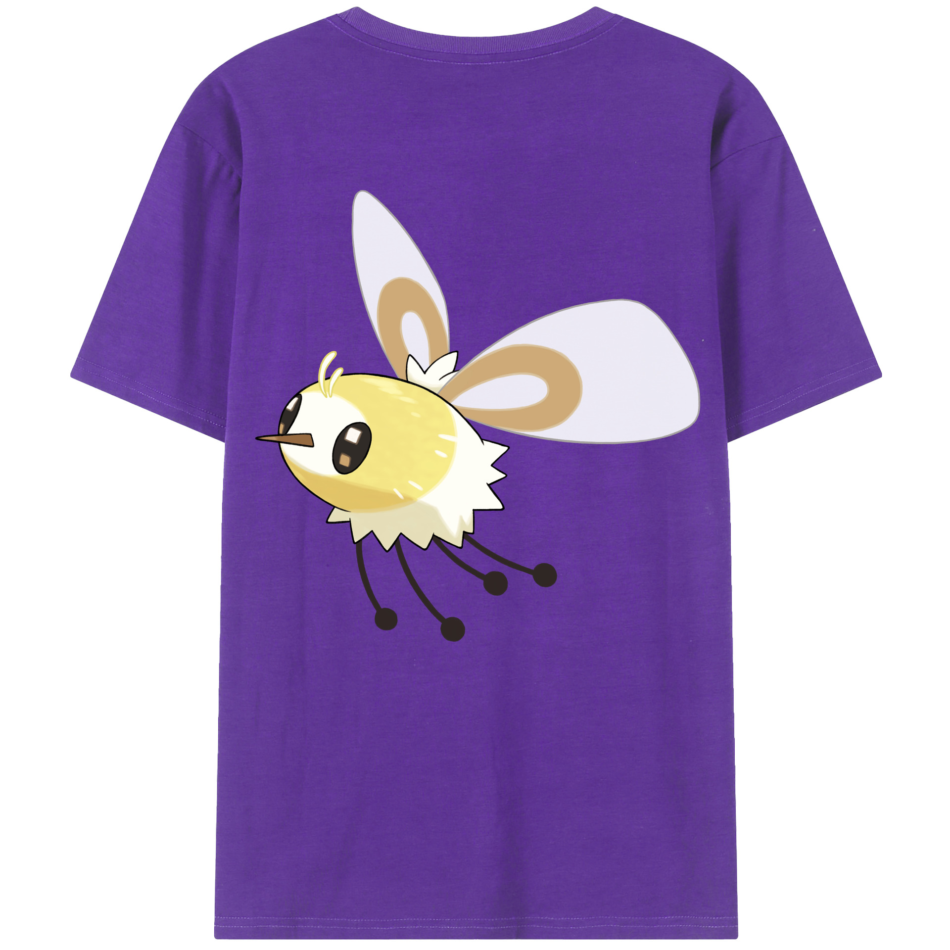 （画像用） ポケットモンスター Pokémon 綿100％ メンズ半袖Tシャツ（バックプリント） 通気性