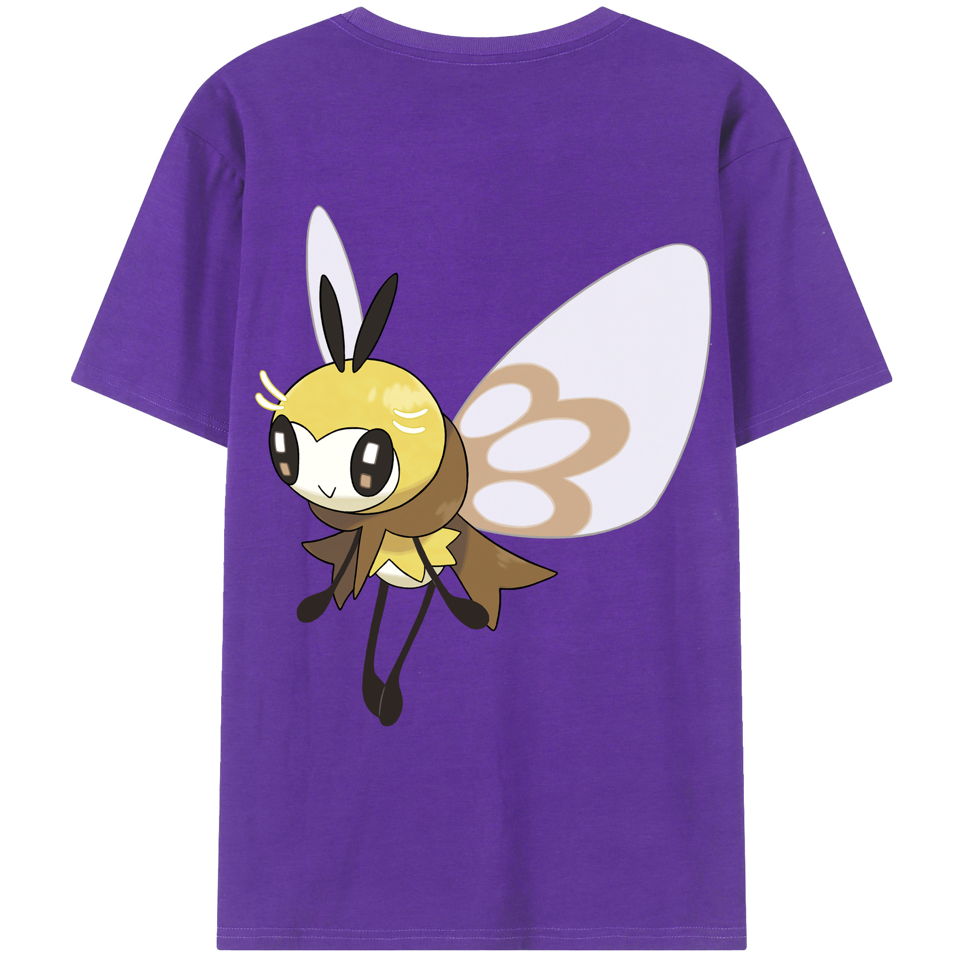 （画像用） ポケットモンスター Pokémon 綿100％ メンズ半袖Tシャツ（バックプリント） 通気性
