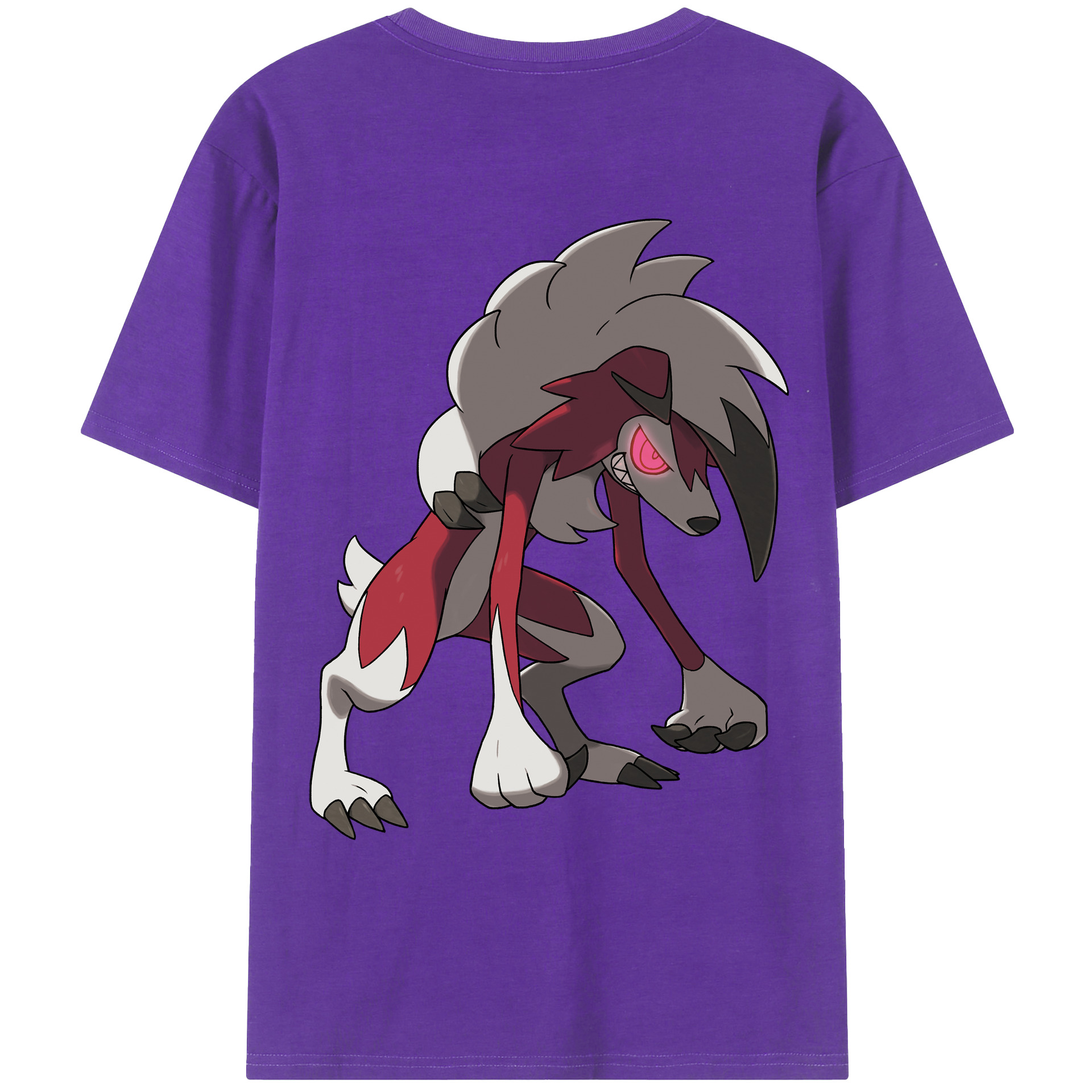 （画像用） ポケットモンスター Pokémon 綿100％ メンズ半袖Tシャツ（バックプリント） 通気性