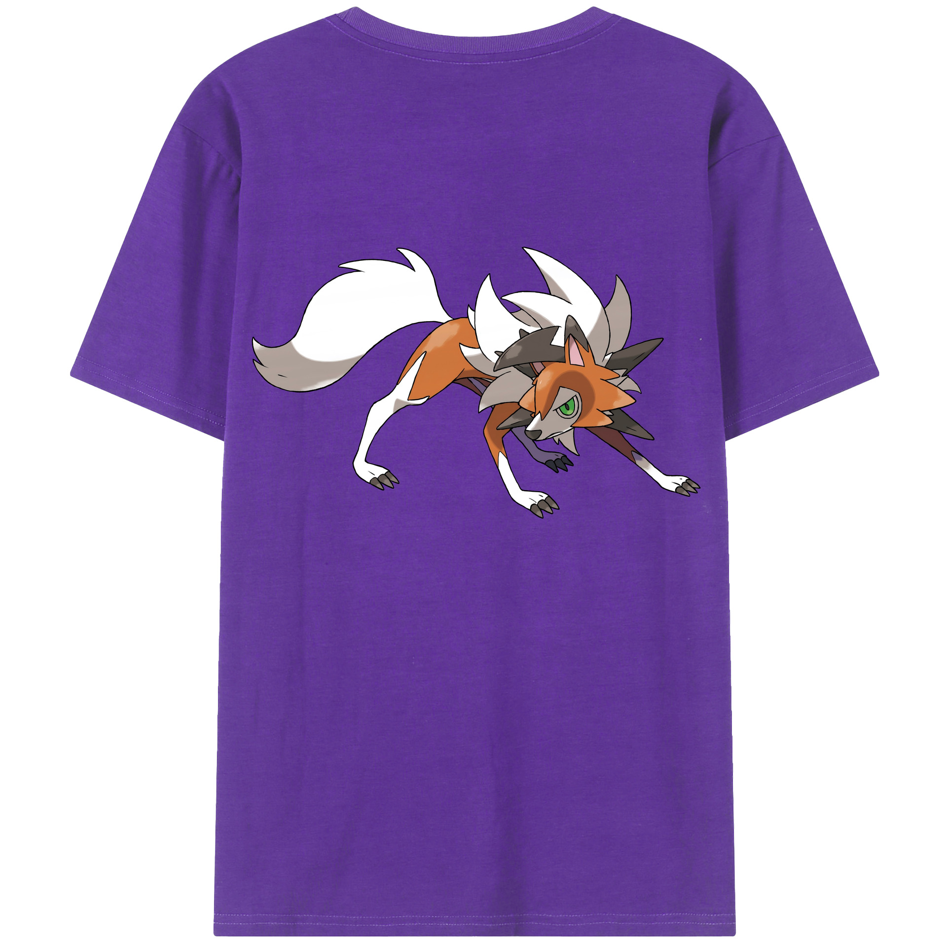 （画像用） ポケットモンスター Pokémon 綿100％ メンズ半袖Tシャツ（バックプリント） 通気性