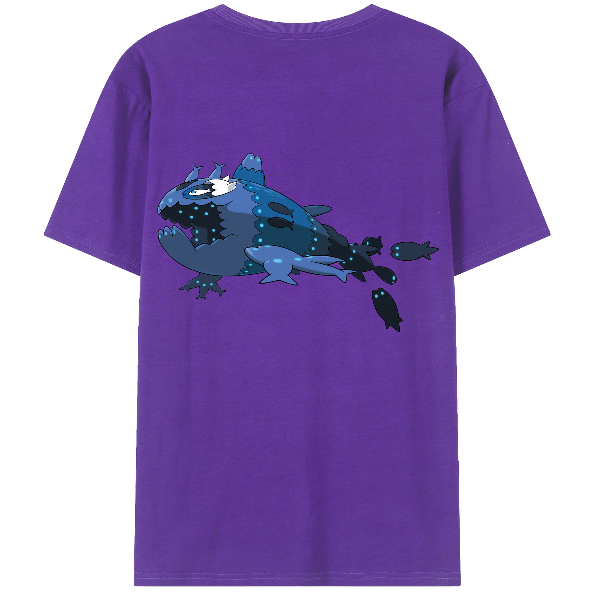 （画像用） ポケットモンスター Pokémon 綿100％ メンズ半袖Tシャツ（バックプリント） 通気性