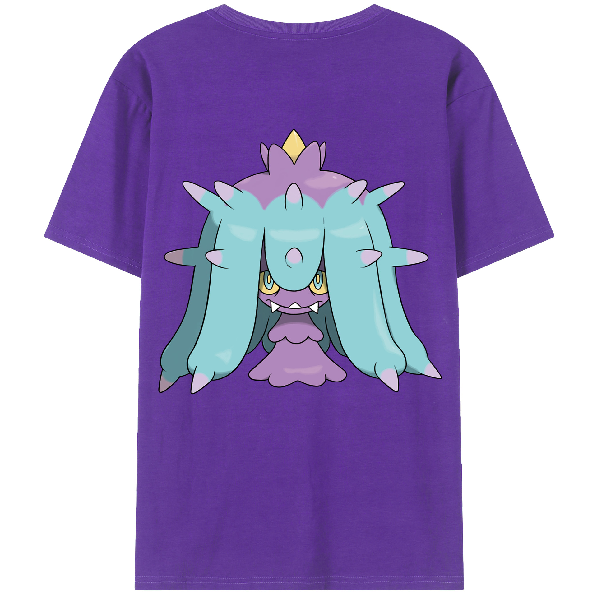 （画像用） ポケットモンスター Pokémon 綿100％ メンズ半袖Tシャツ（バックプリント） 通気性